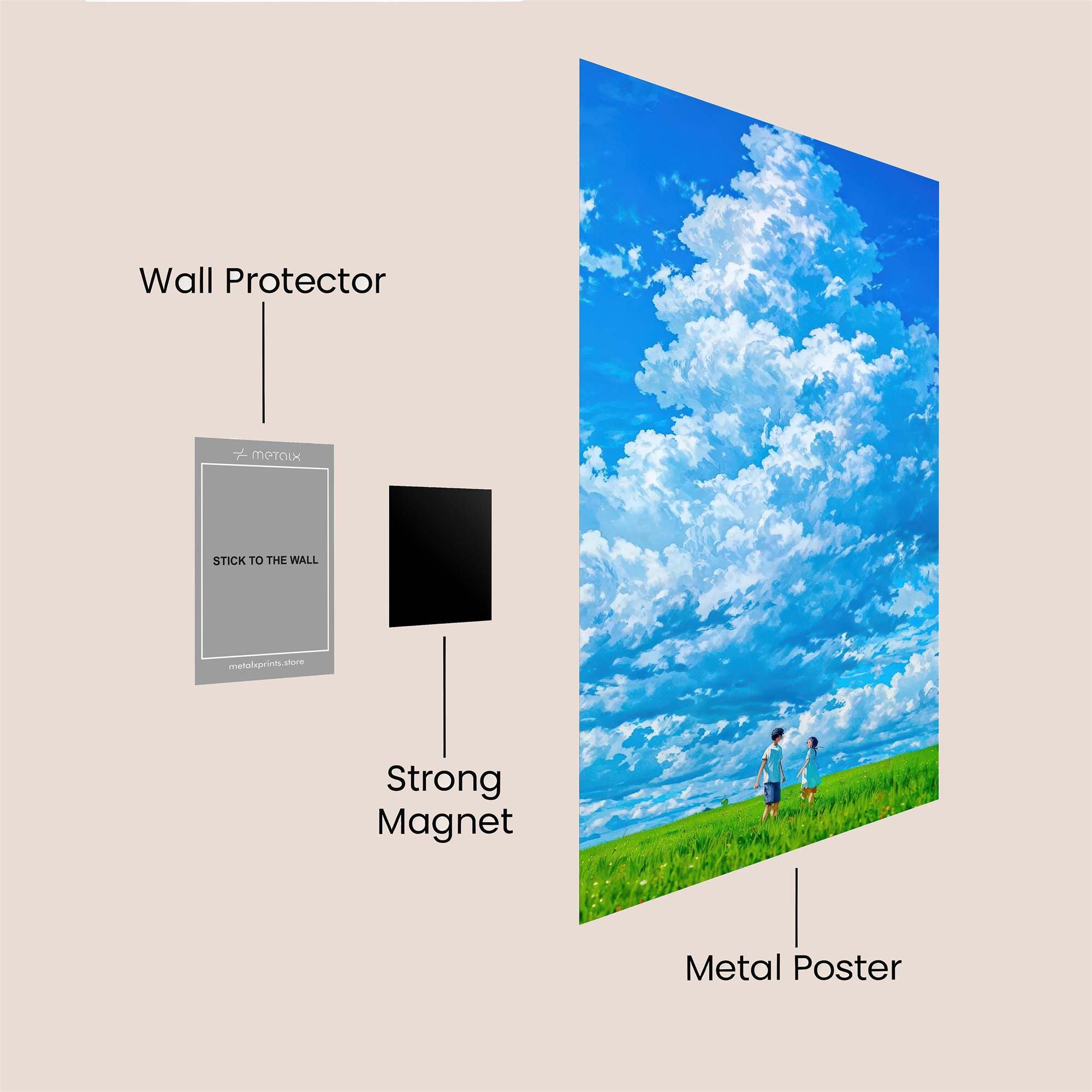Skyward Dream Safe Wall Magnetic / M