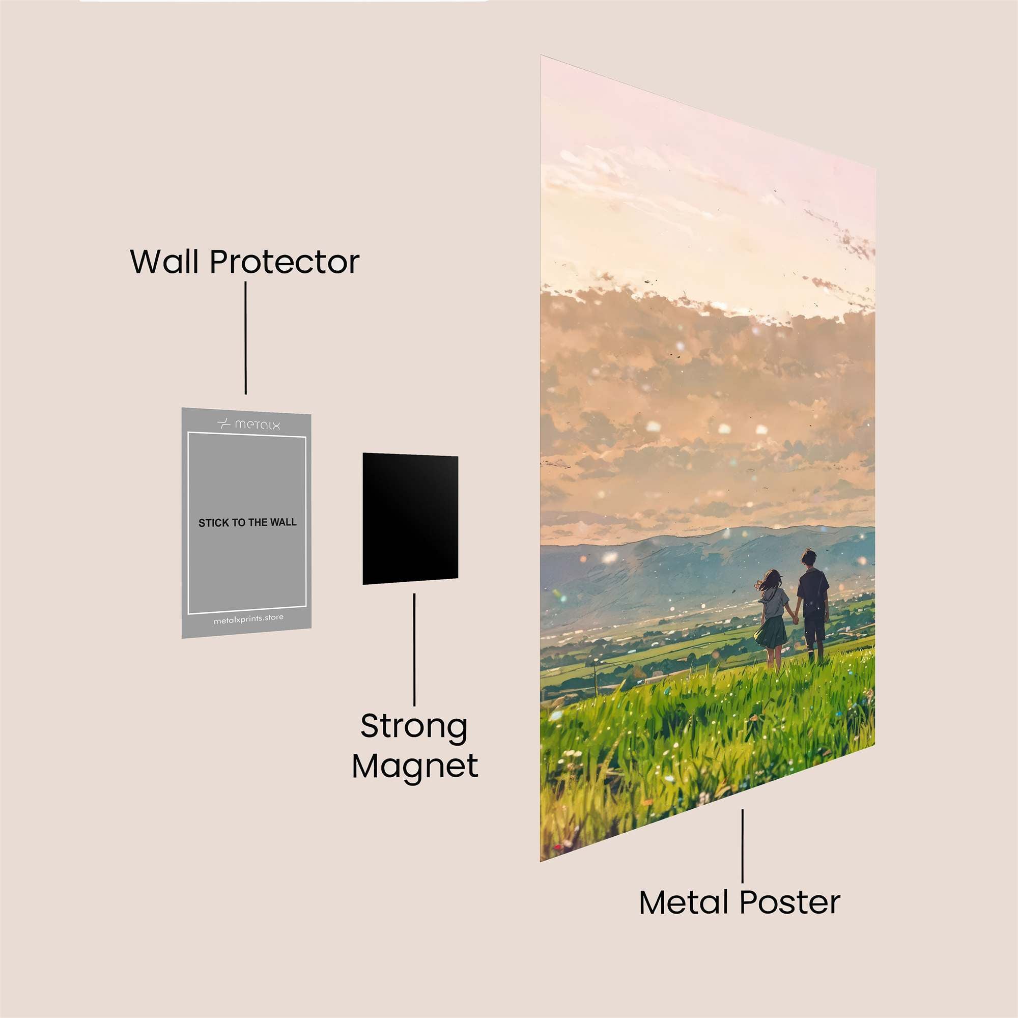 Sunset Serenity Safe Wall Magnetic / M