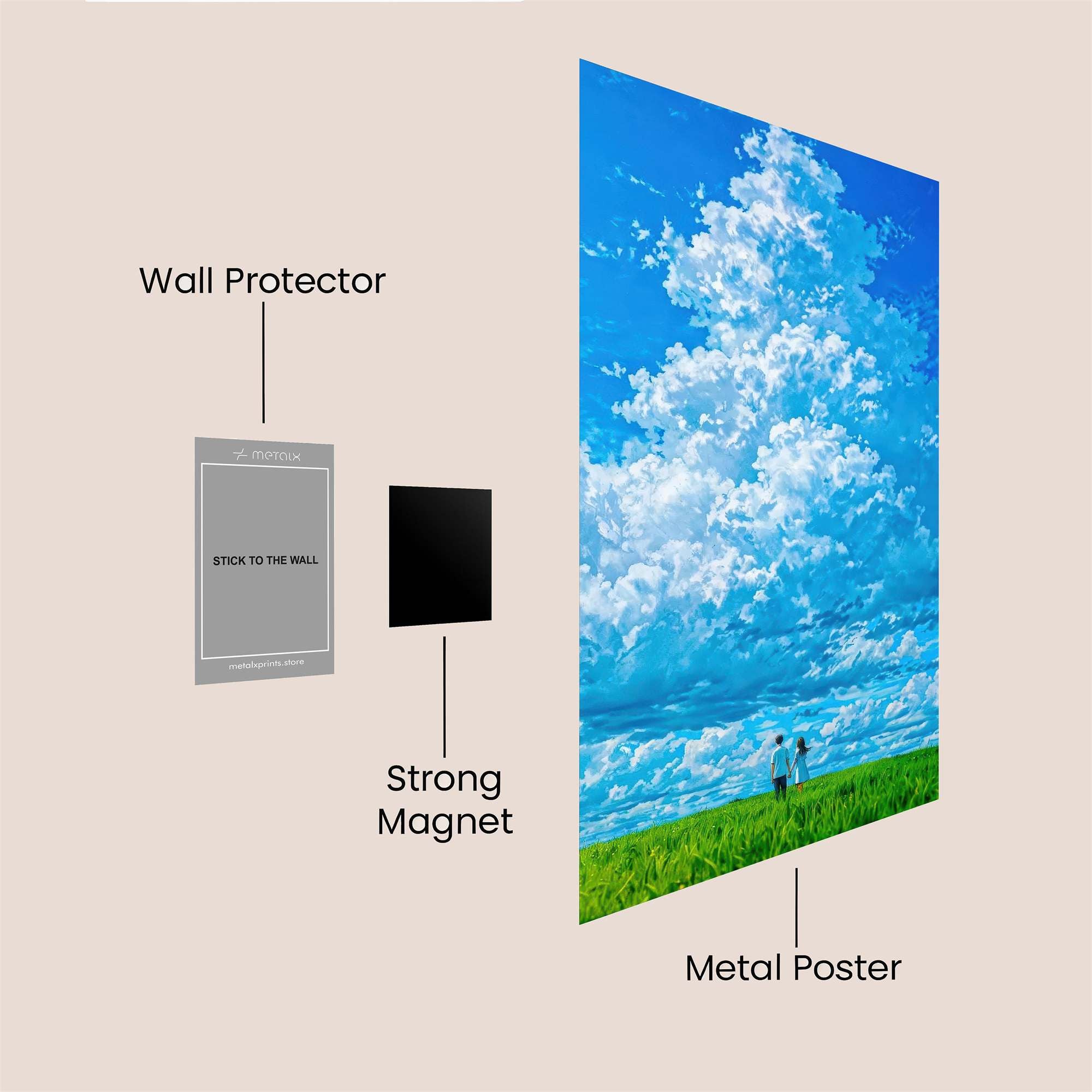 Cloud Serenity Safe Wall Magnetic / M