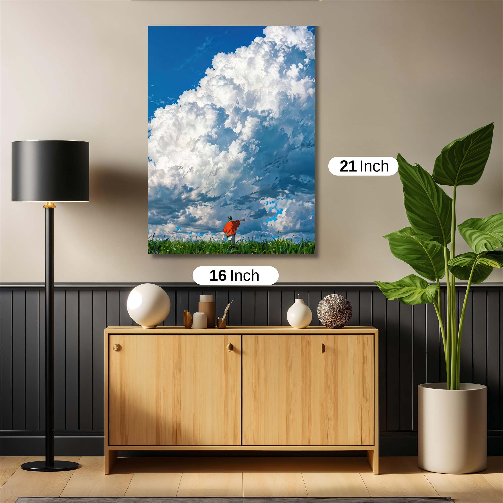 Clouds Serenity Safe Wall Magnetic / M