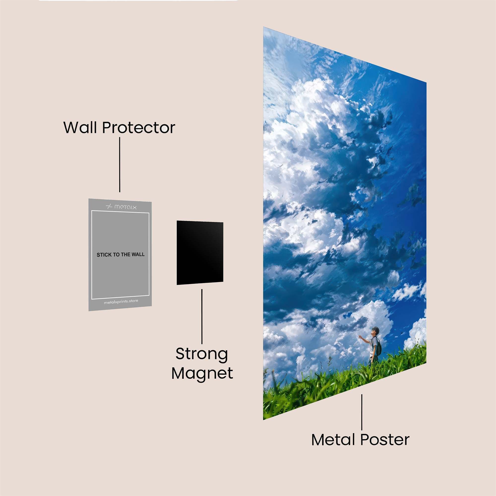 Skyward Freedom Safe Wall Magnetic / M