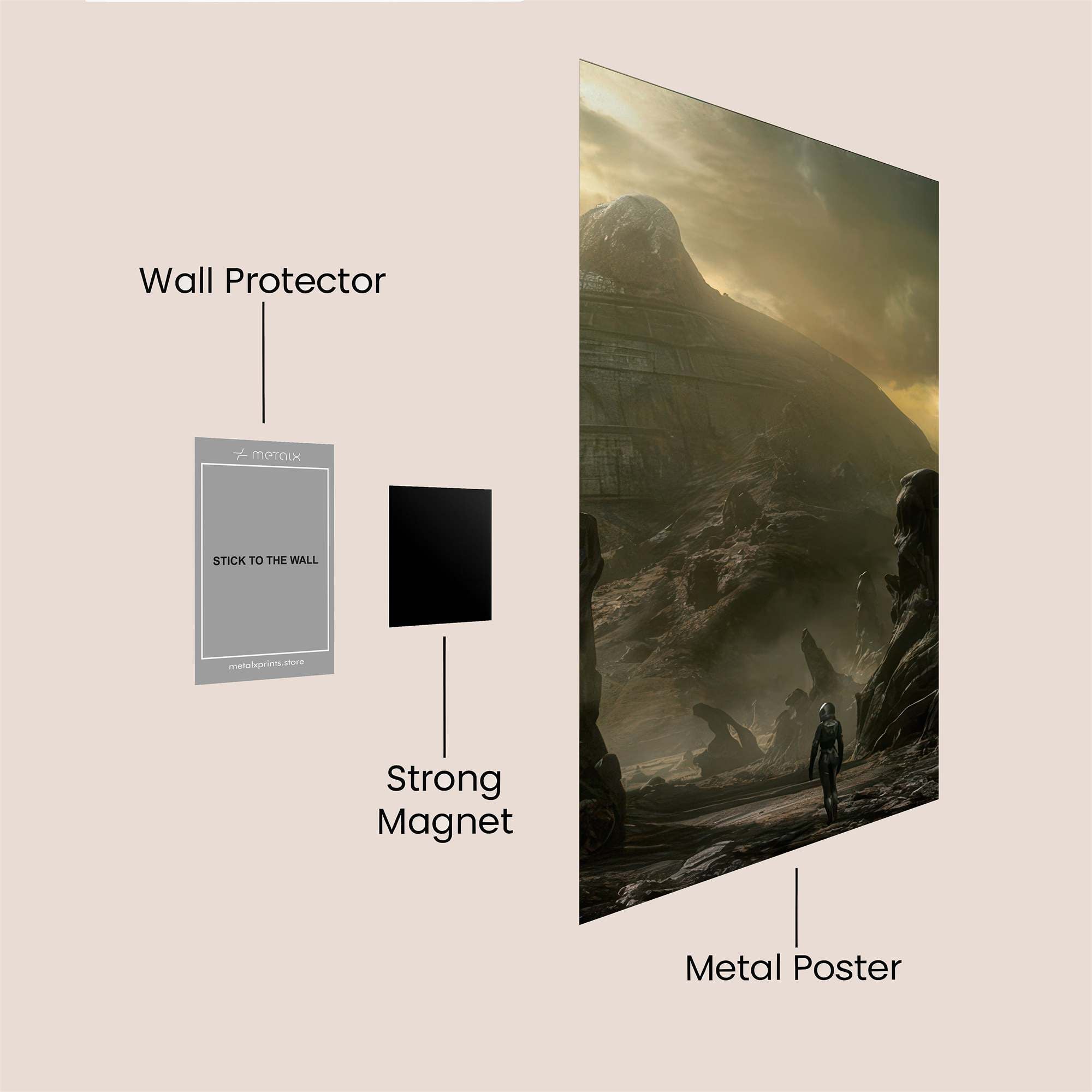 Alien Solitude Safe Wall Magnetic / M