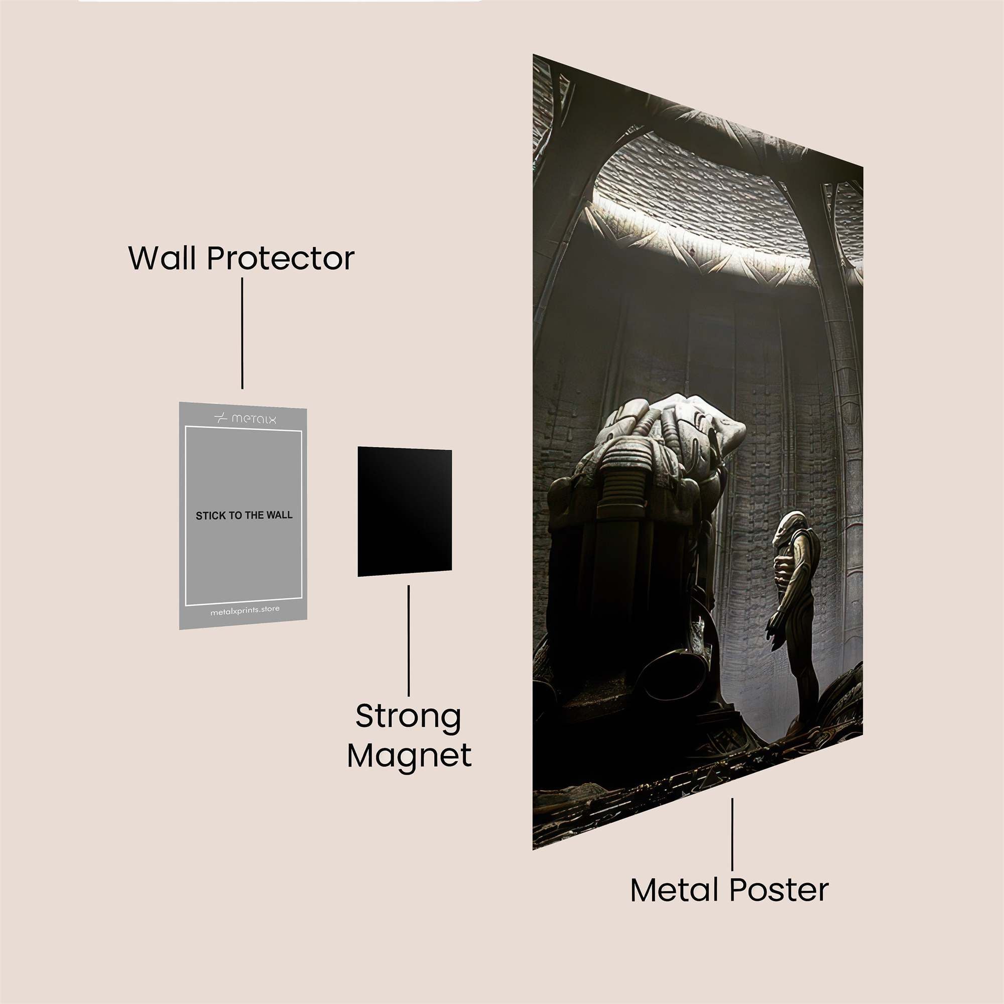 Alien Solitude Safe Wall Magnetic / M