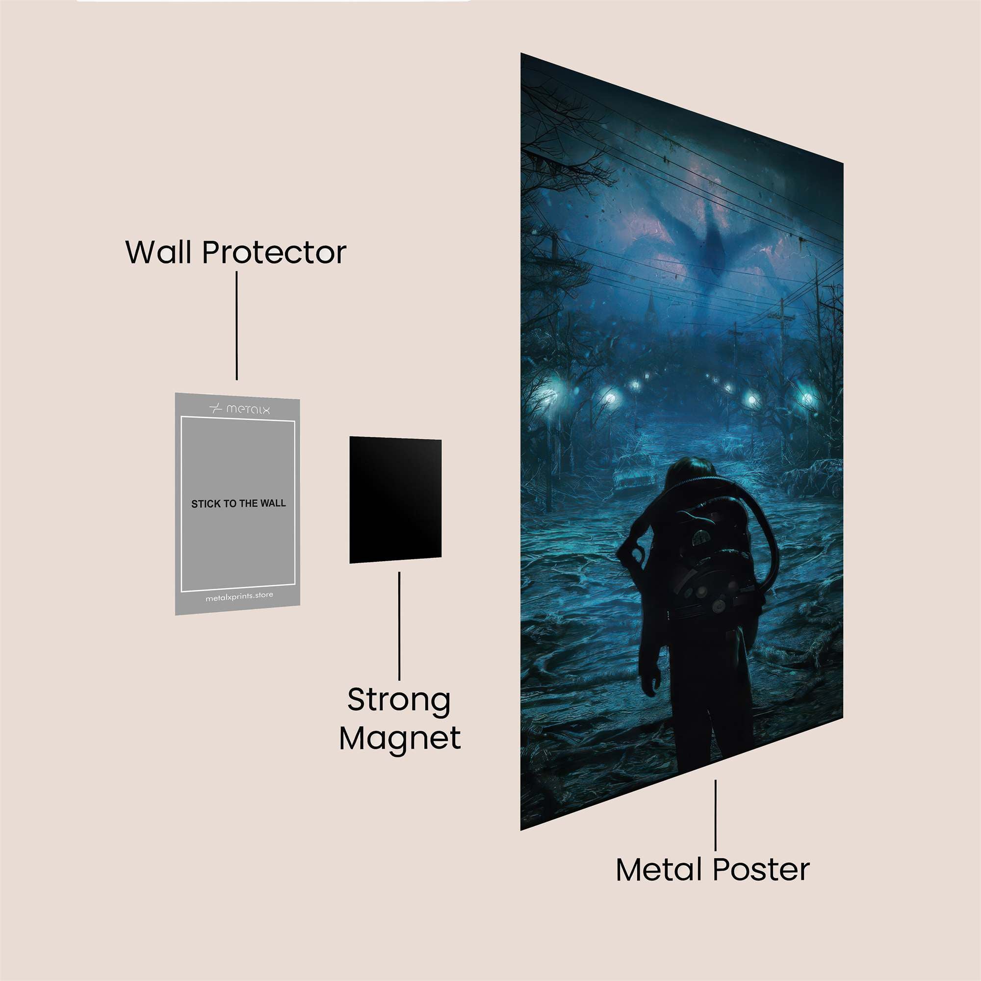 Demogorgon Dread Safe Wall Magnetic / M