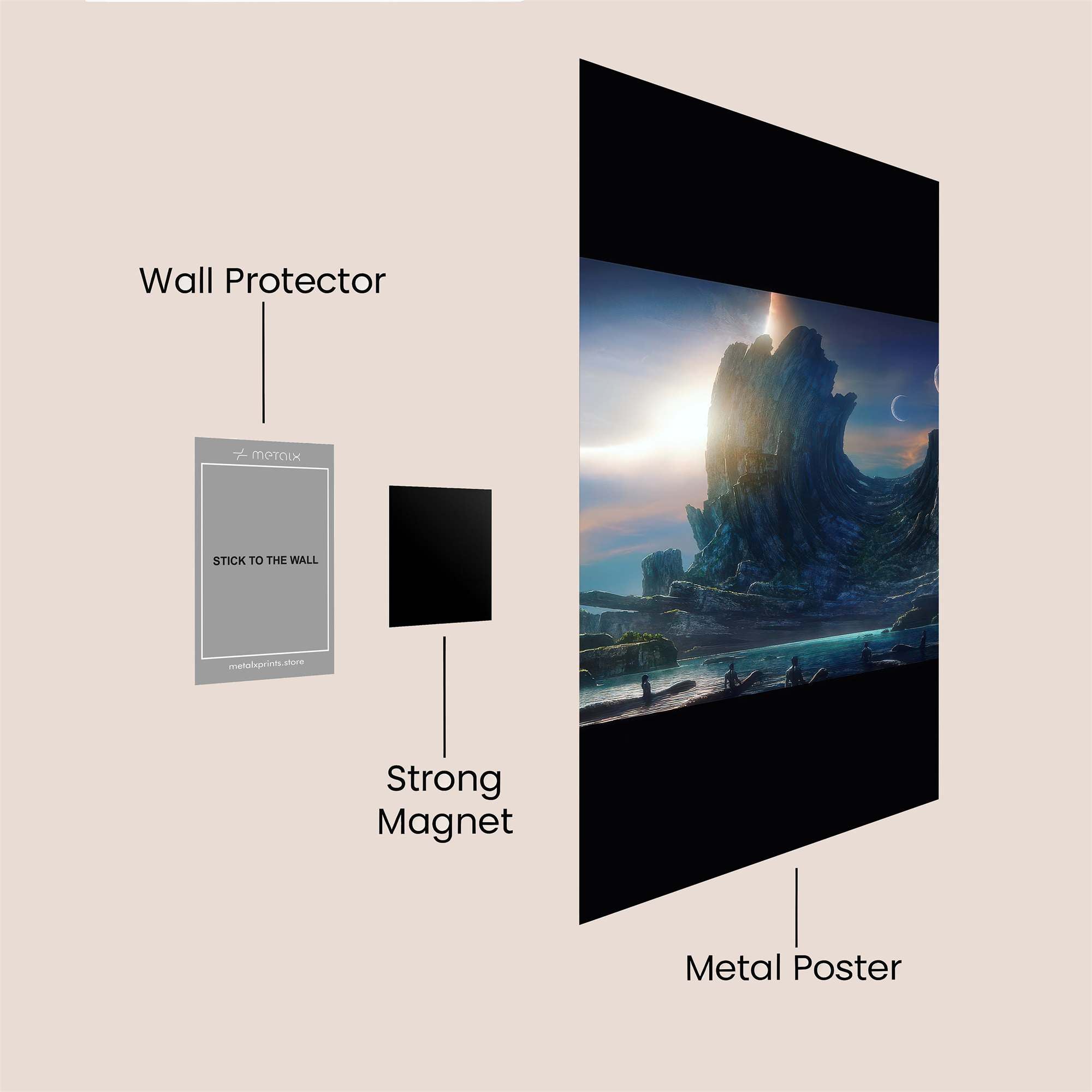 Eclipse Enigma Safe Wall Magnetic / M