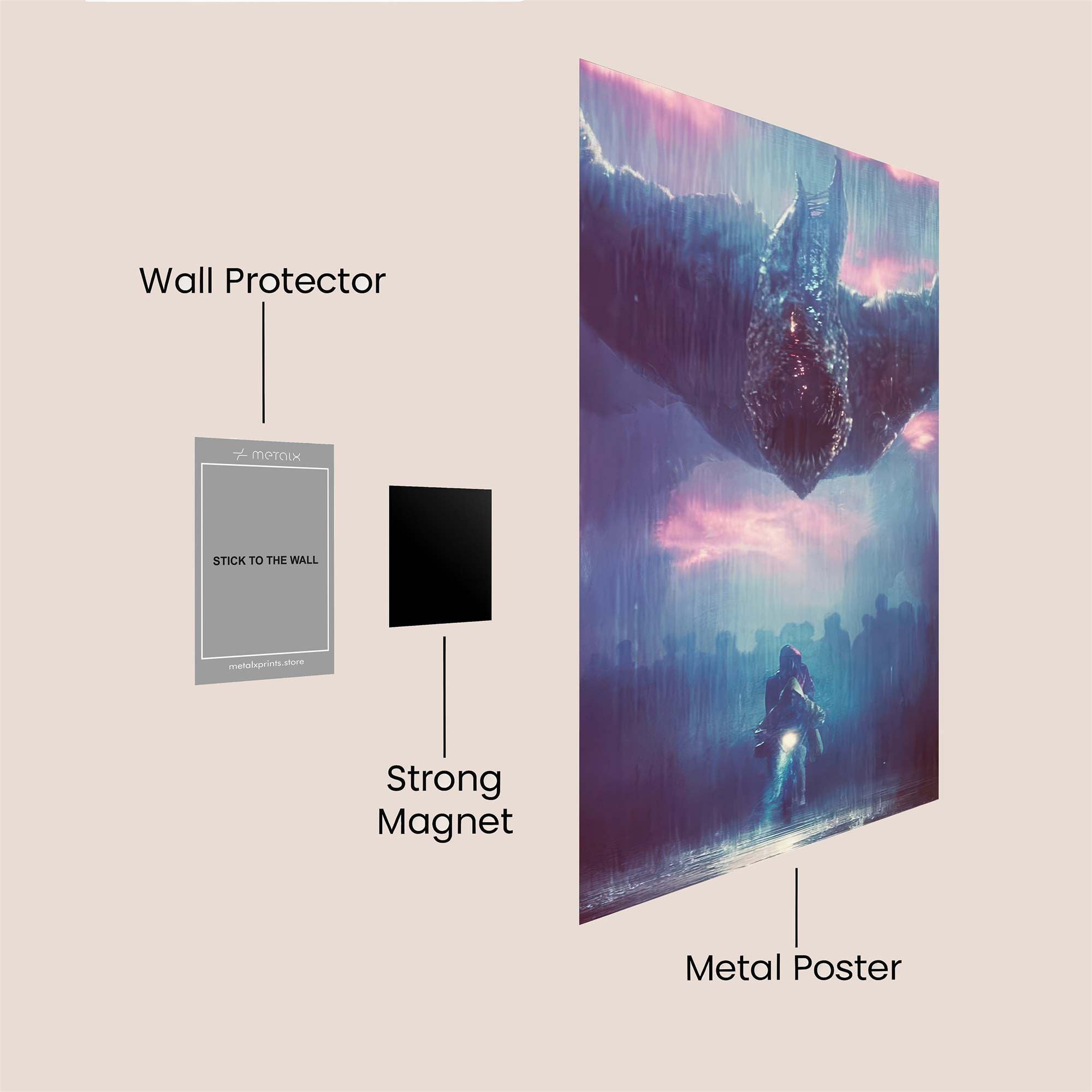 Leviathan Emerges Safe Wall Magnetic / M