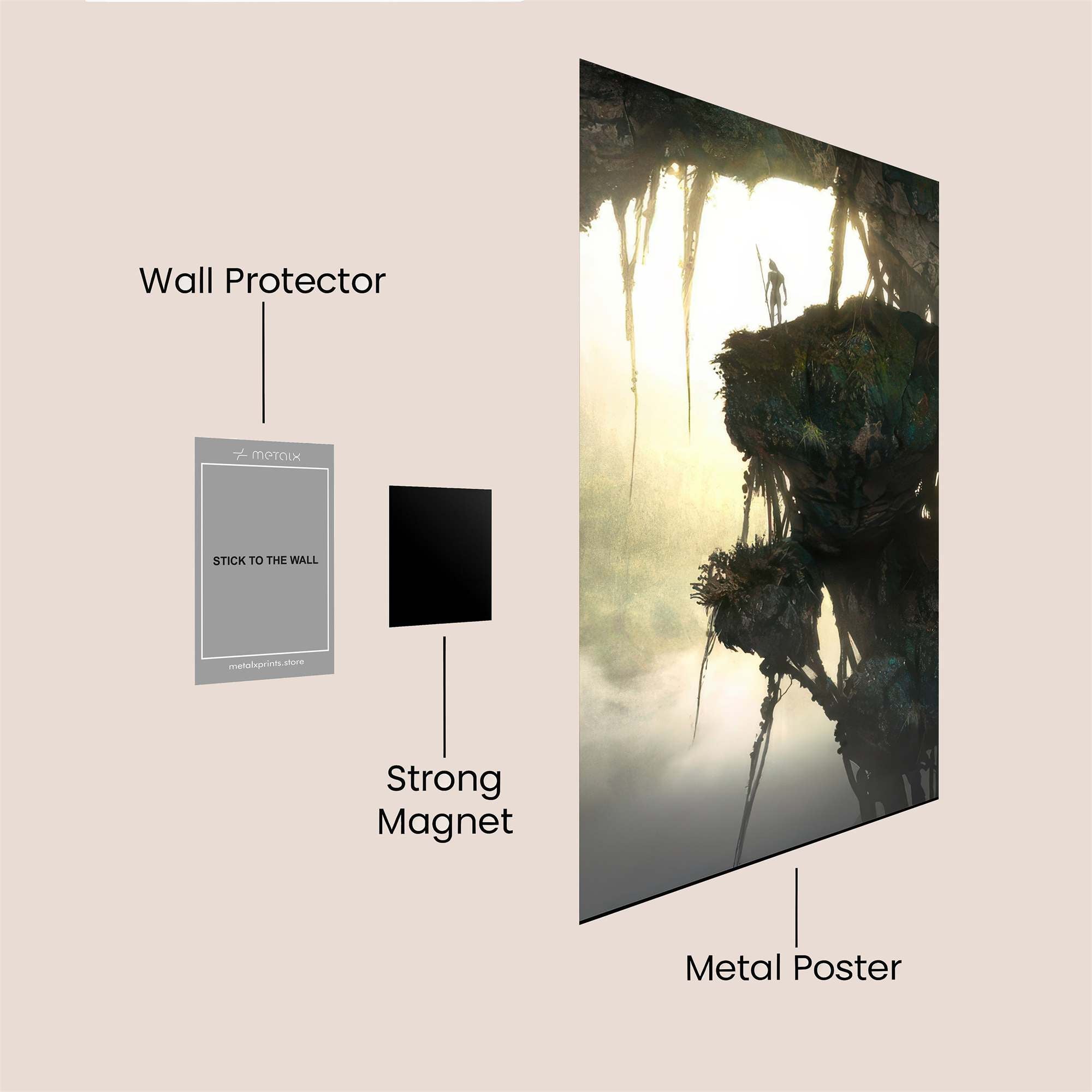 Haloed Explorer Safe Wall Magnetic / M
