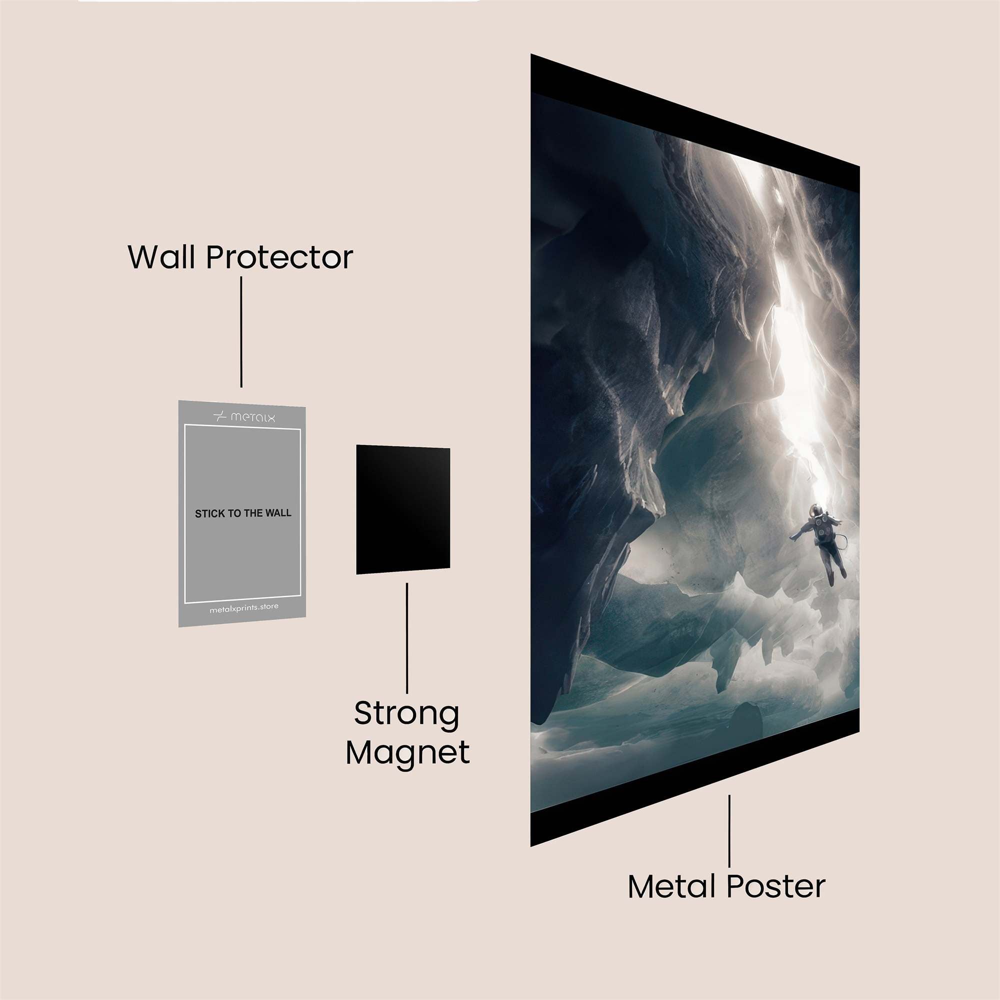 Icarus Ascends Safe Wall Magnetic / M