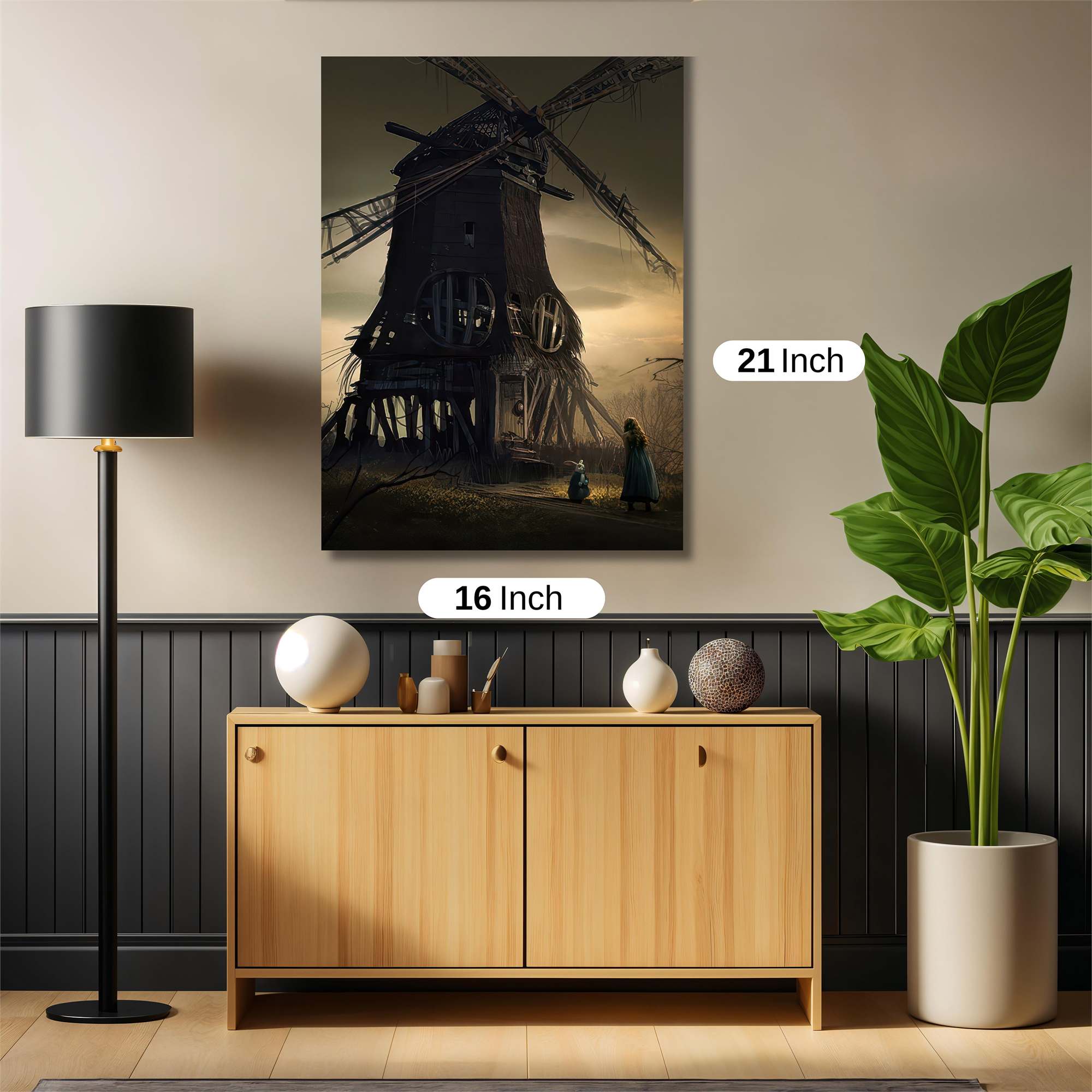Haunted Windmill Safe Wall Magnetic / M