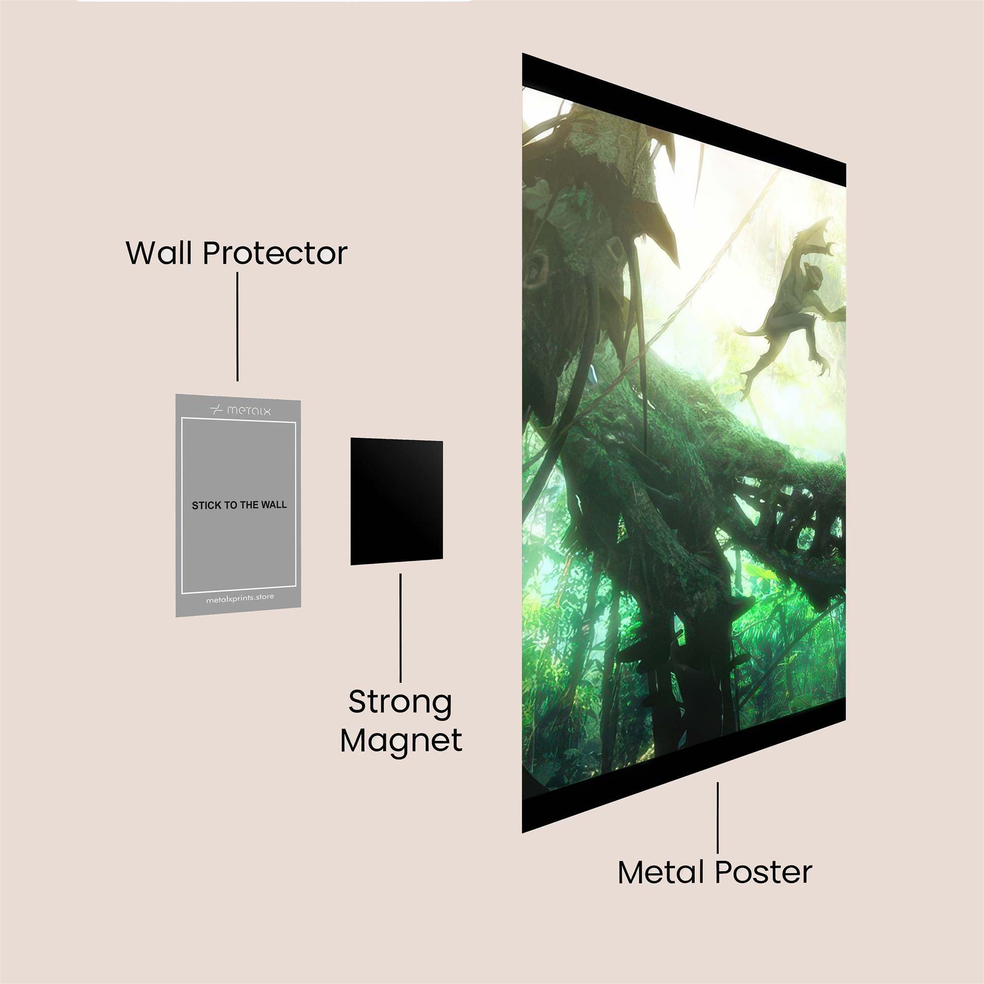 Caesar Leaping Safe Wall Magnetic / M