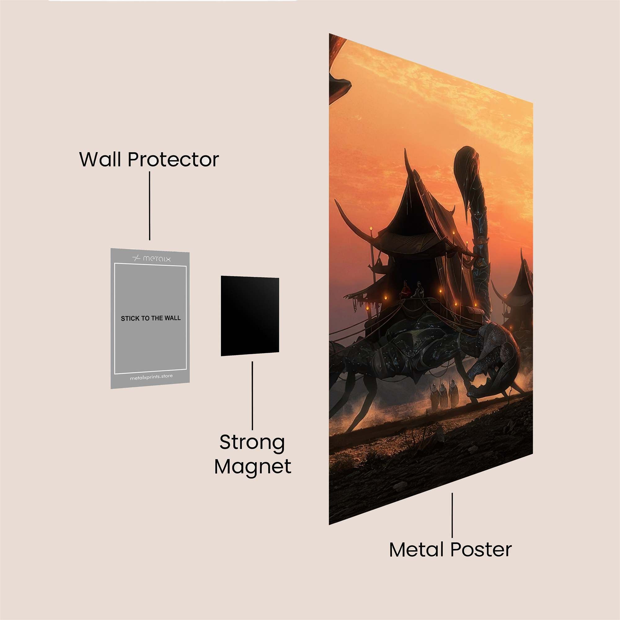 Scorpion Caravan Safe Wall Magnetic / M