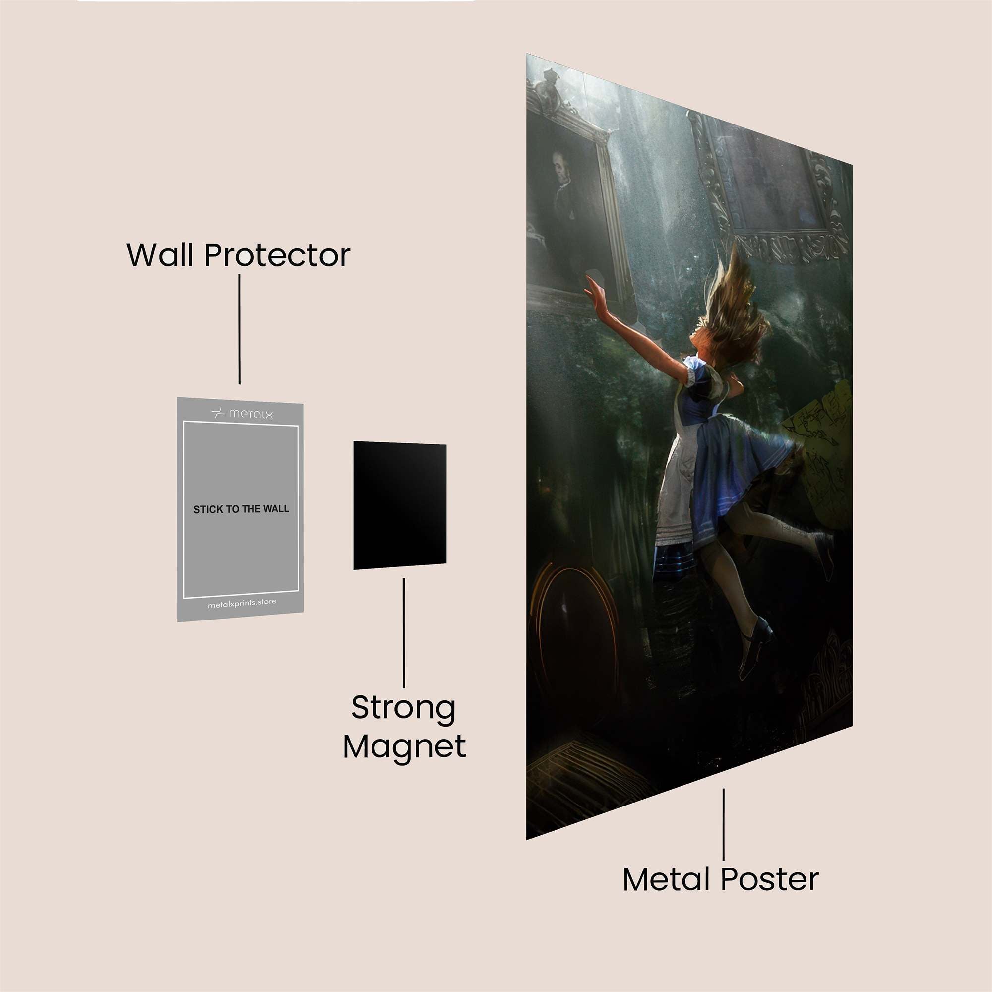 Alice Dreaming Safe Wall Magnetic / M