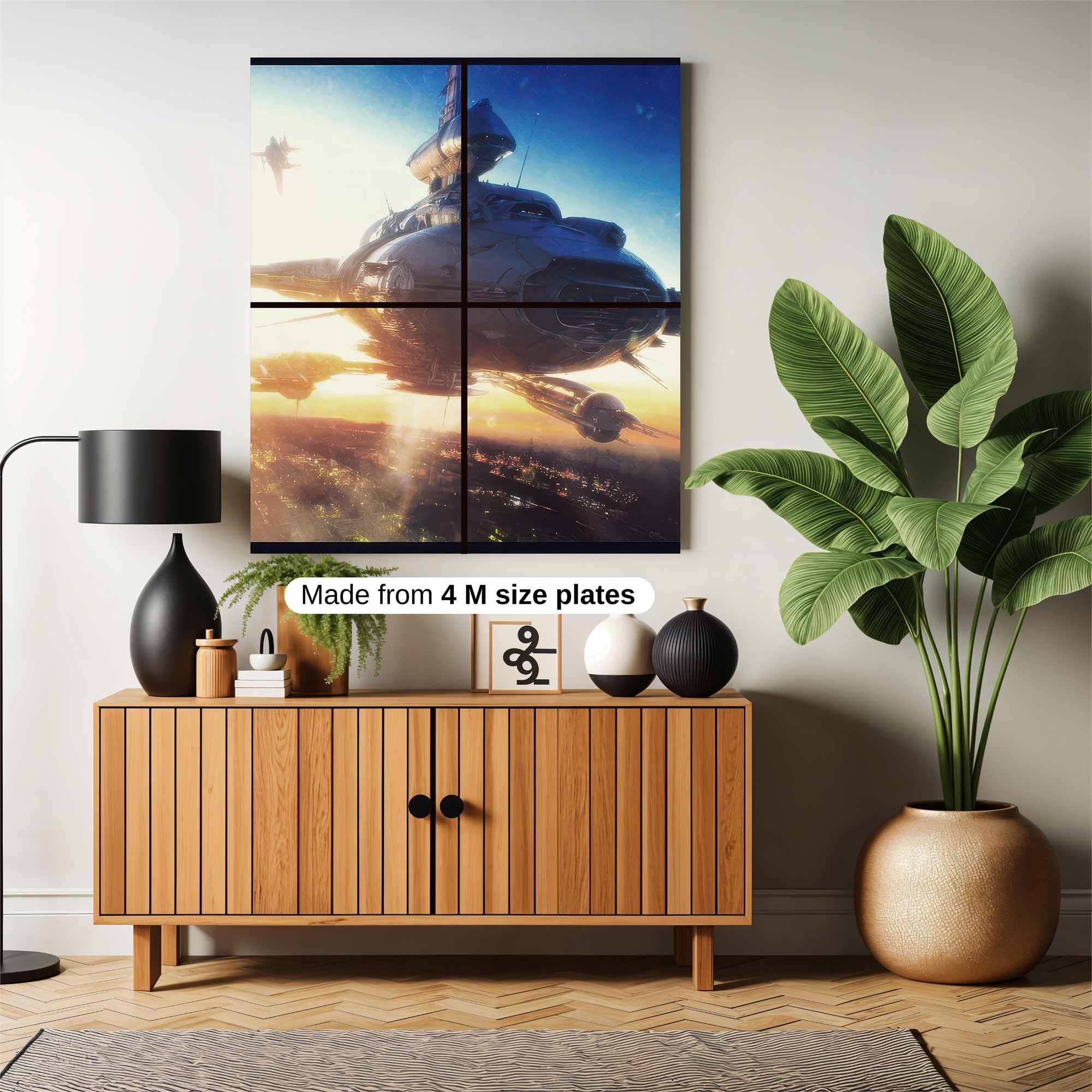 Spaceship Dawn Safe Wall Magnetic / M