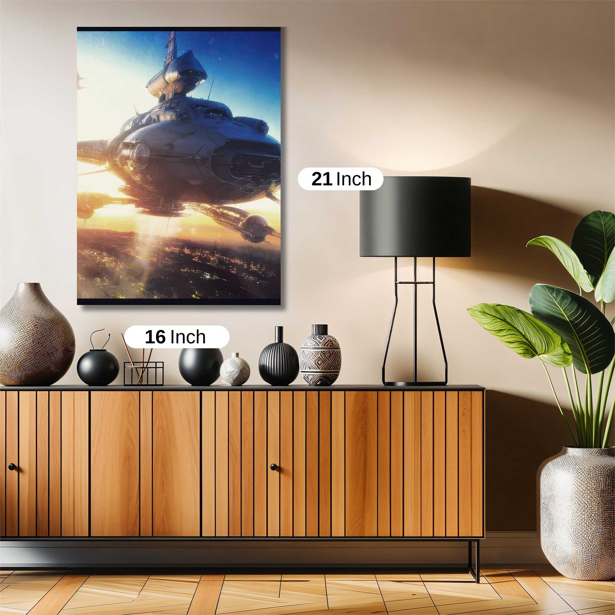 Spaceship Dawn Safe Wall Magnetic / M