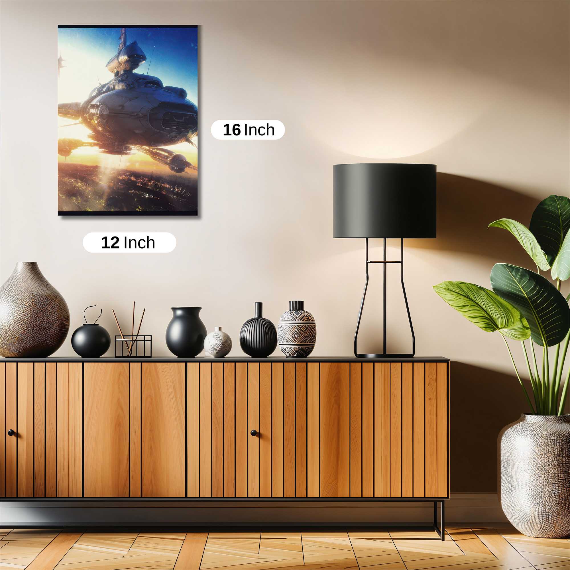 Spaceship Dawn Safe Wall Magnetic / M
