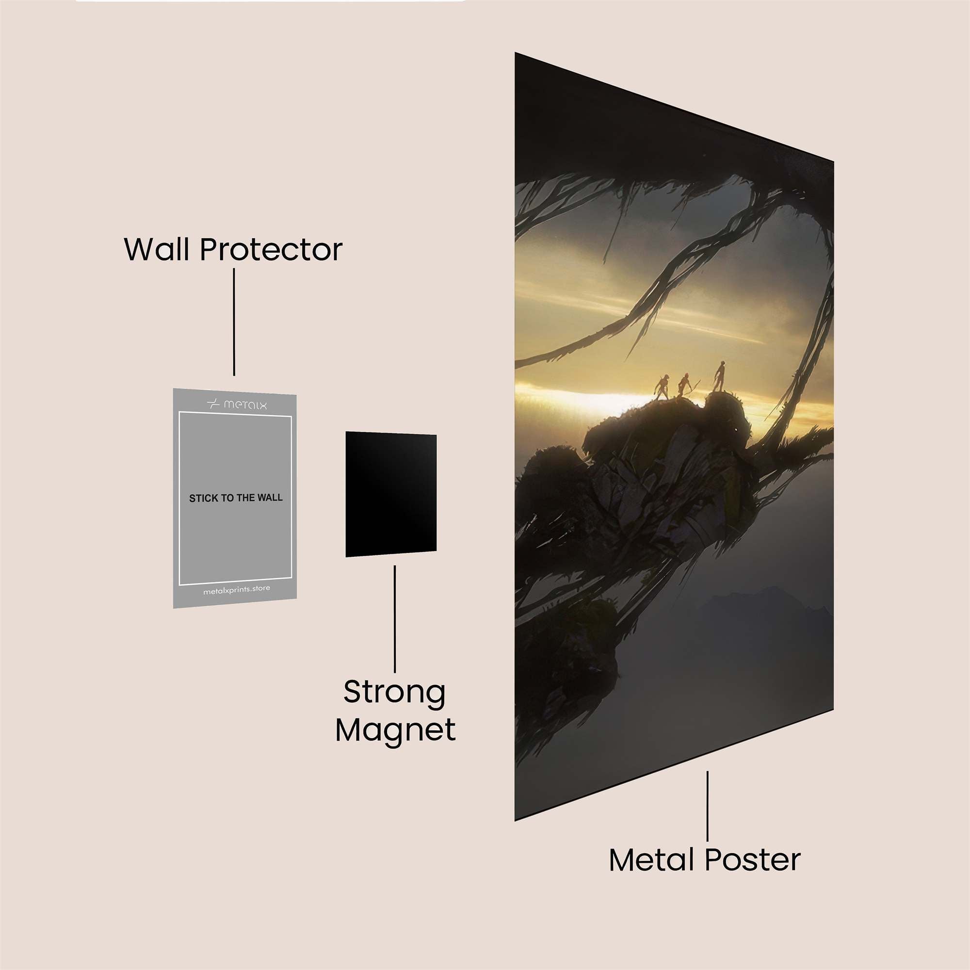 Skyward Tranquil Safe Wall Magnetic / M