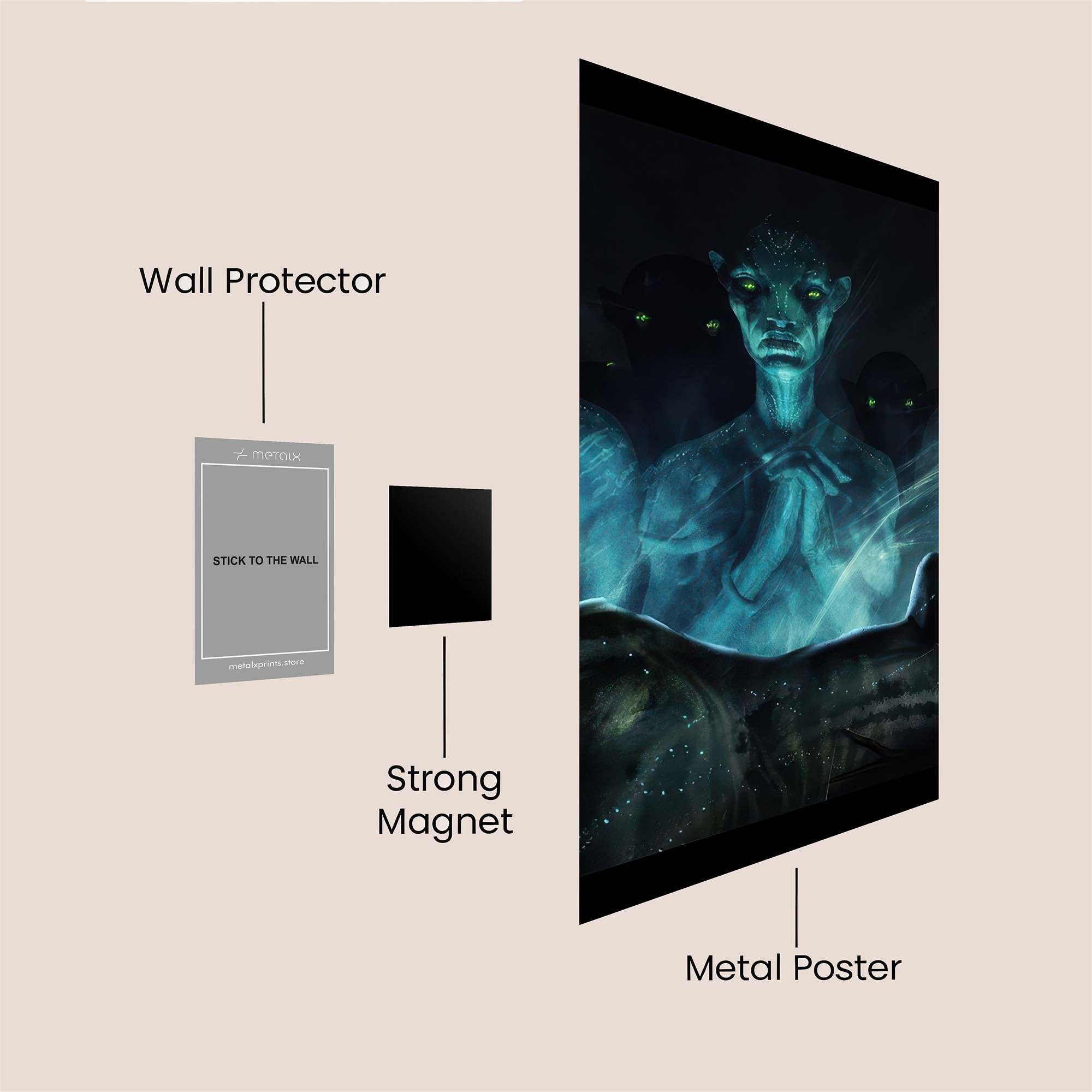 Na'vi Mourning Safe Wall Magnetic / M