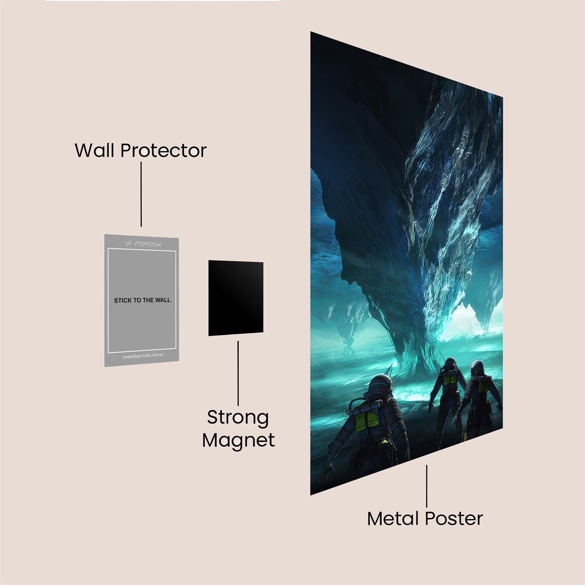 Ice Vortex Safe Wall Magnetic / M