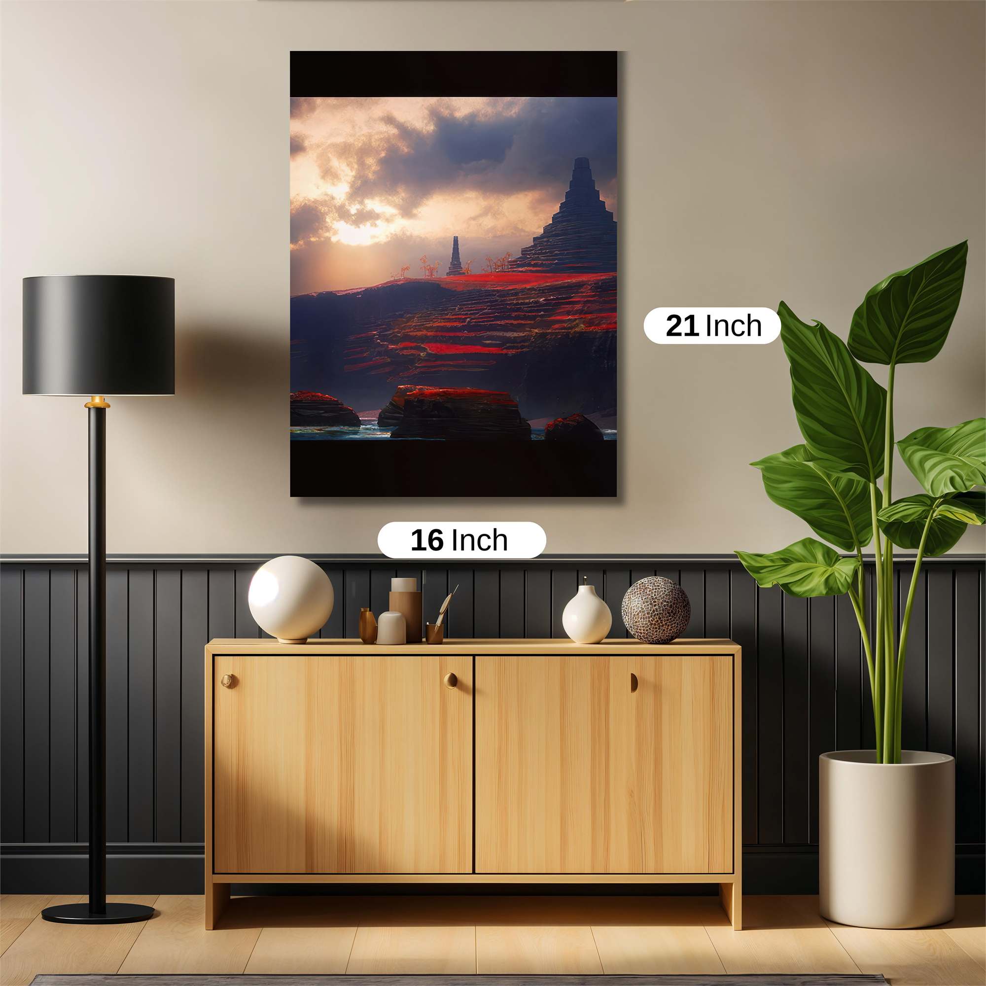 Pyramid Serenity Safe Wall Magnetic / M