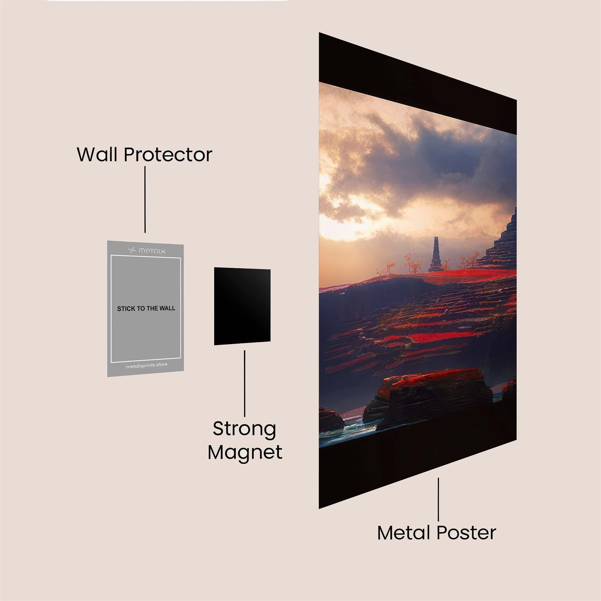 Pyramid Serenity Safe Wall Magnetic / M