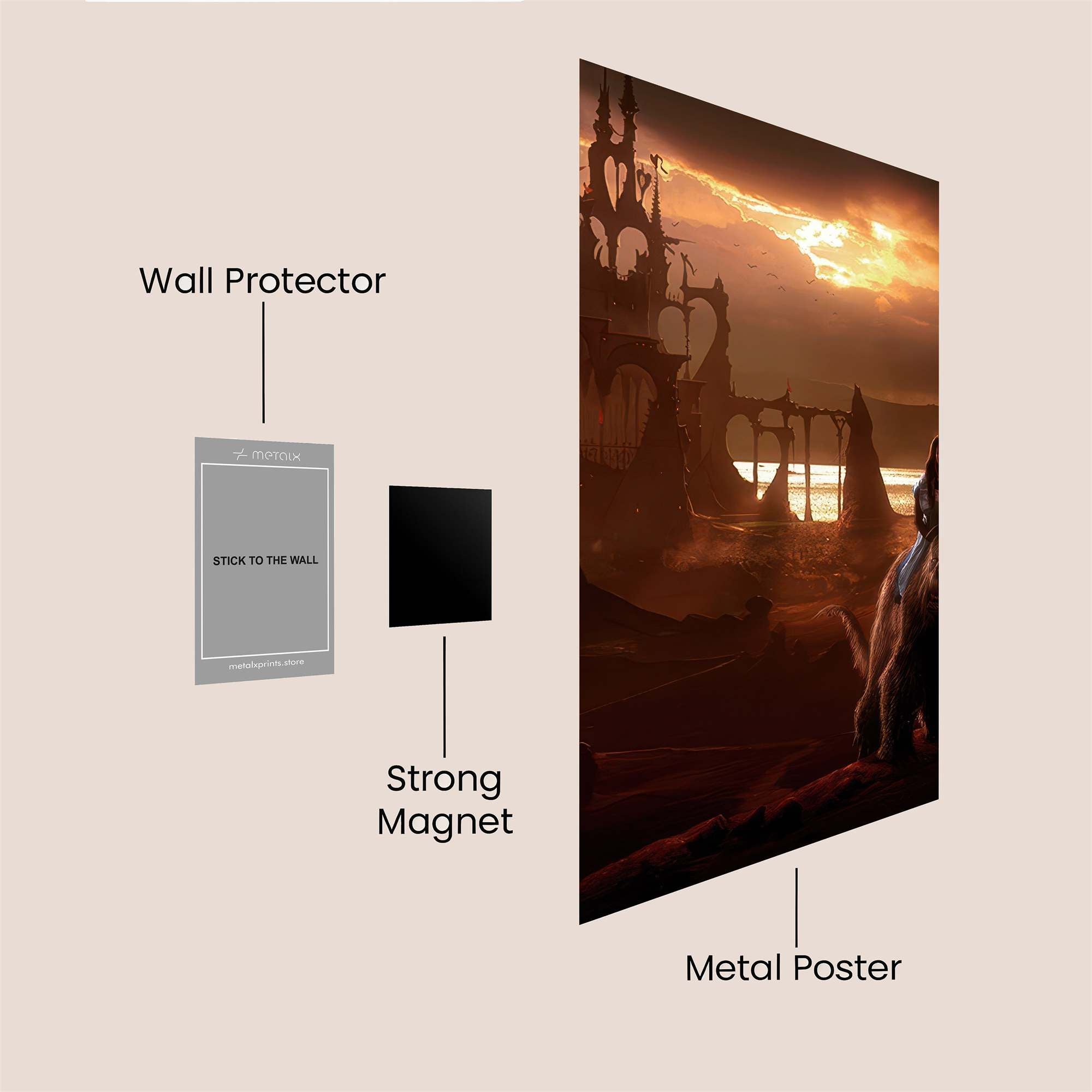 Castle Gloom Safe Wall Magnetic / M