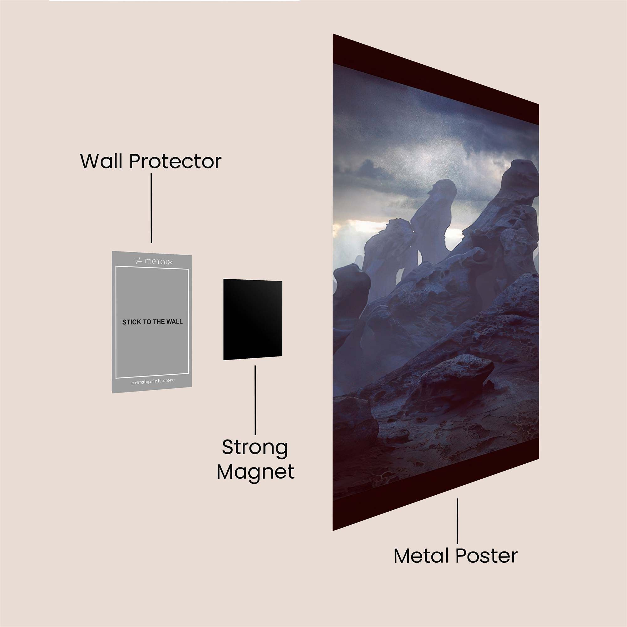 Rock Eerie Safe Wall Magnetic / M