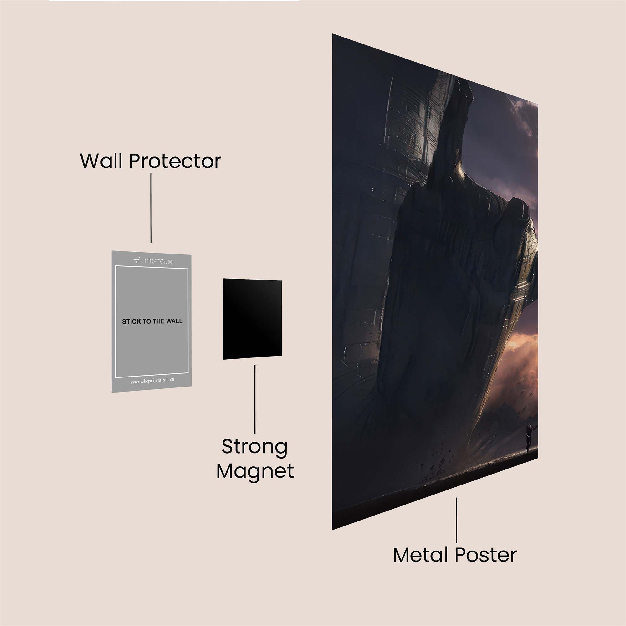 Monolith Gloom Safe Wall Magnetic / M