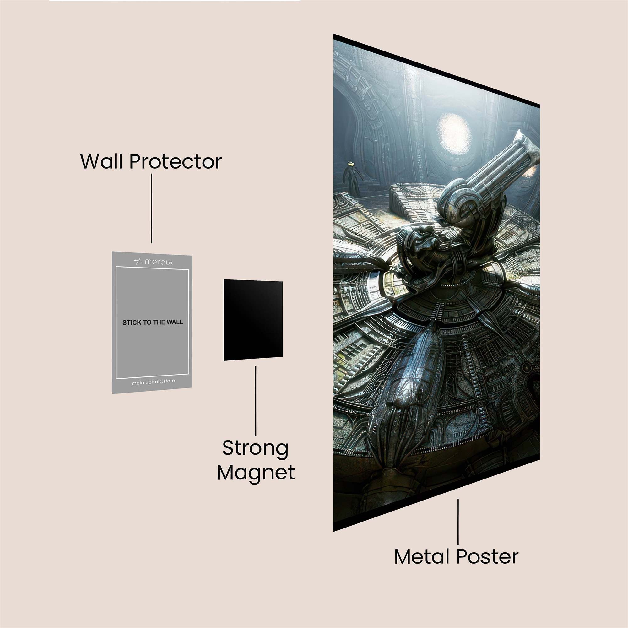 Alien Relic Safe Wall Magnetic / M
