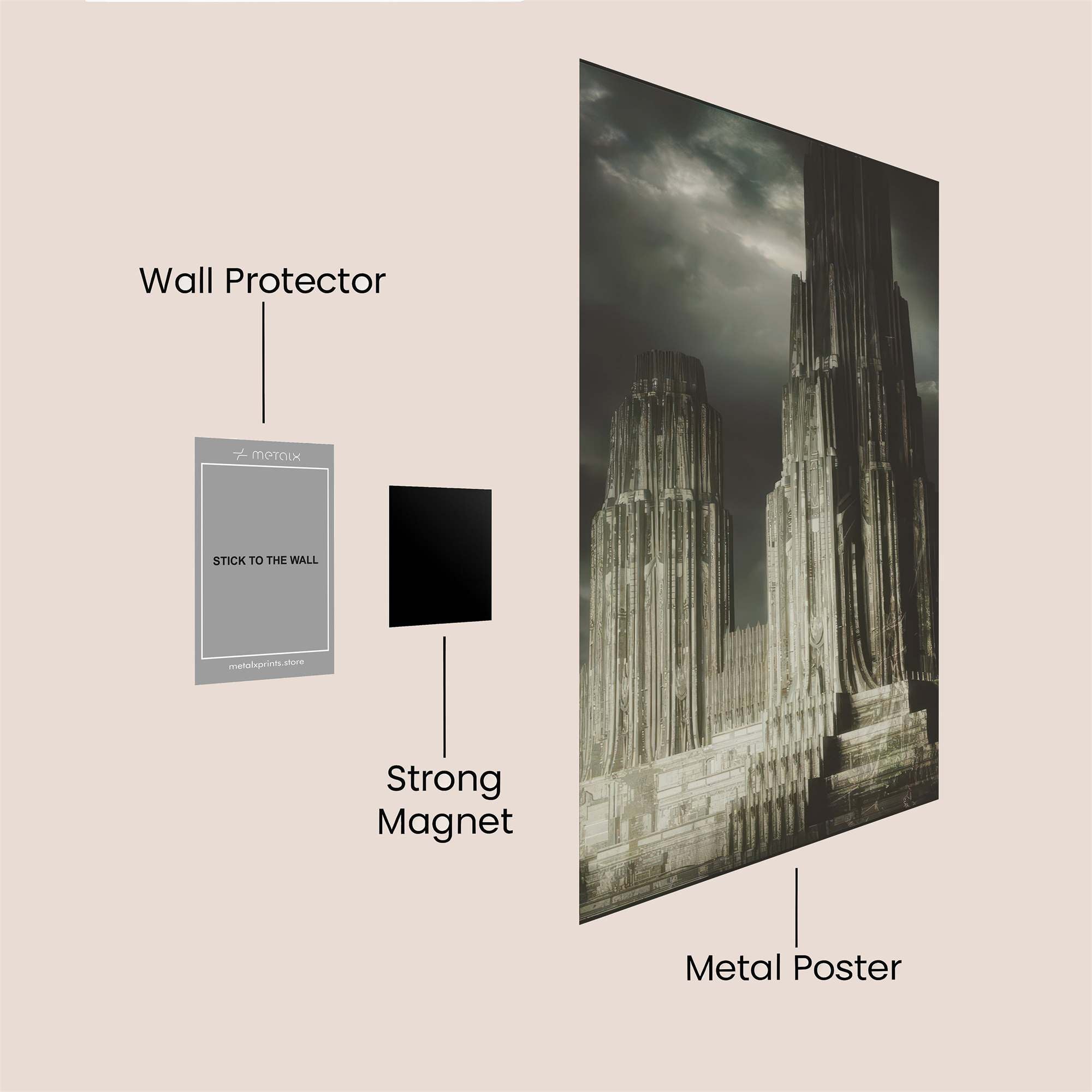 Sunset Serenity Safe Wall Magnetic / M