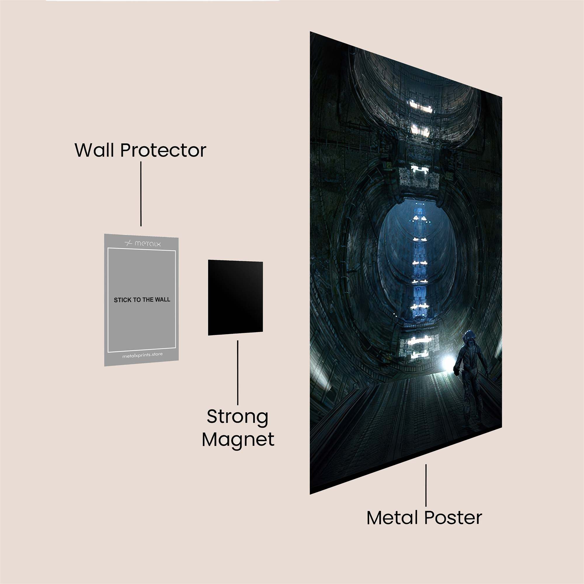 Alien Solitude Safe Wall Magnetic / M