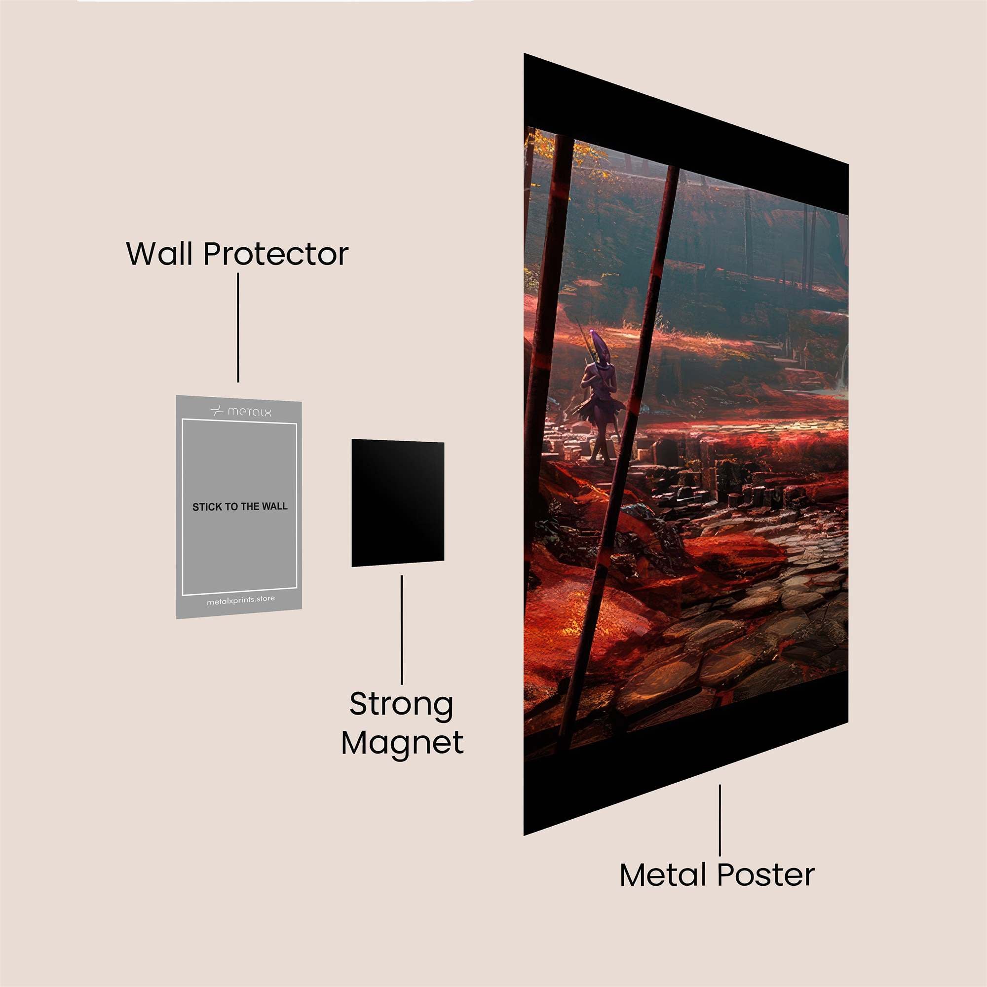 Samurai Serenity Safe Wall Magnetic / M