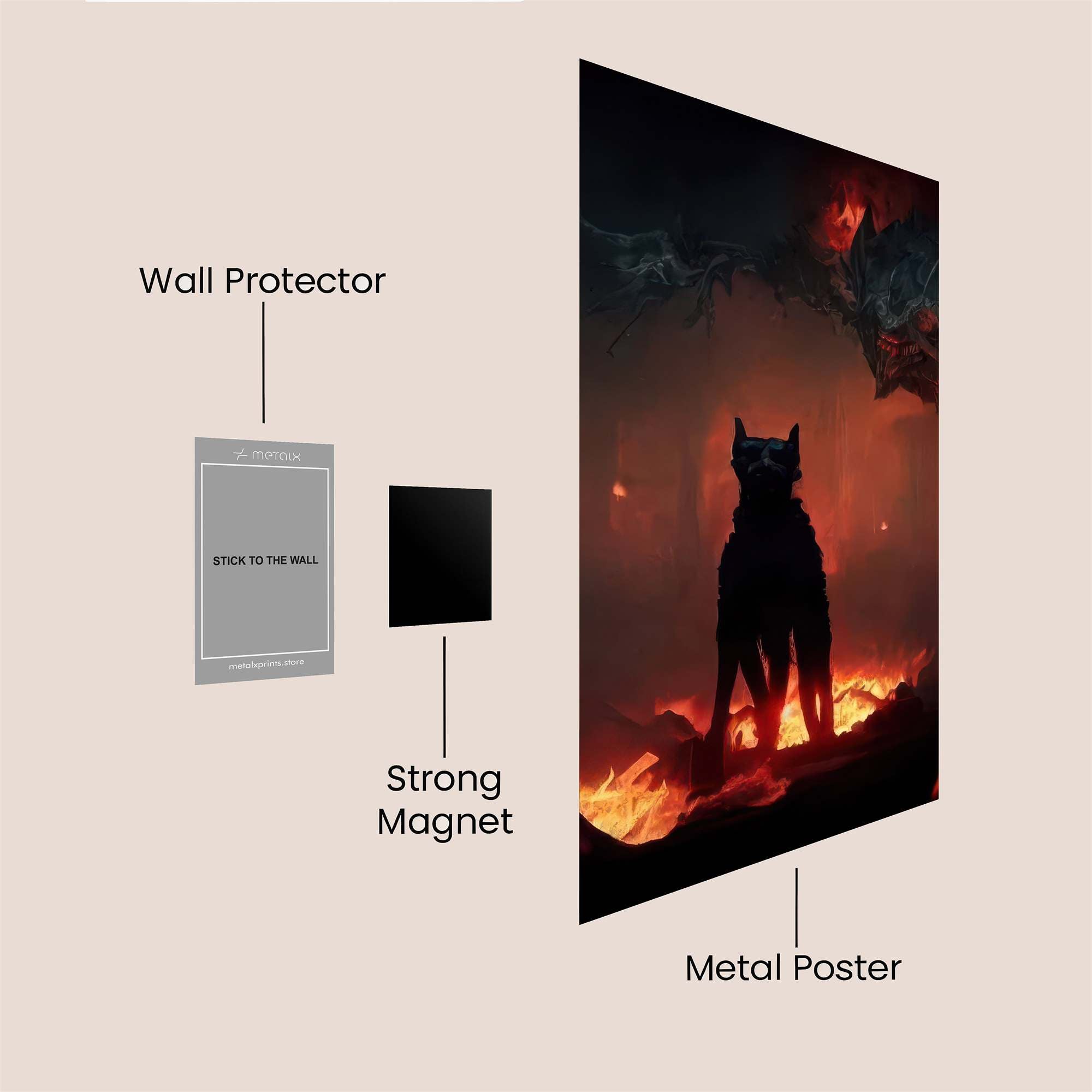 Hellhound Gloom Safe Wall Magnetic / M