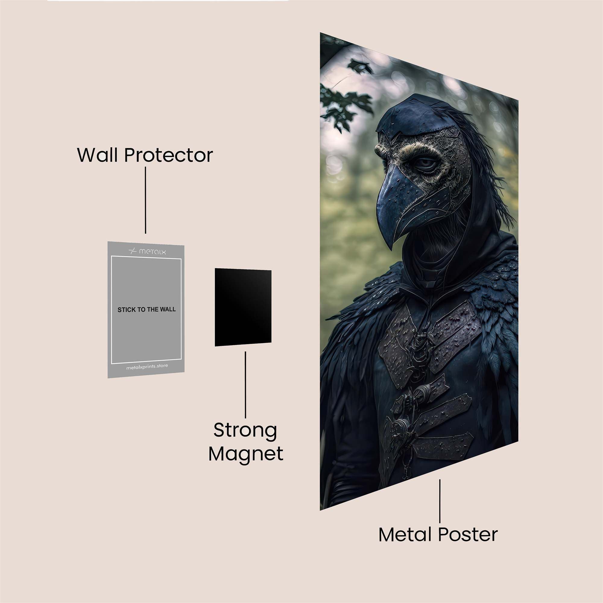Raven Enigma Safe Wall Magnetic / M