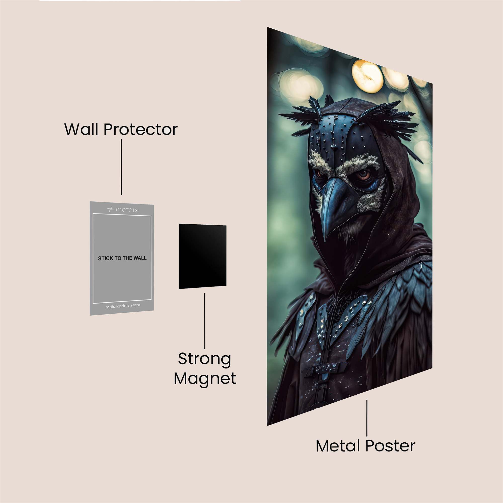Owl Enigma Safe Wall Magnetic / M