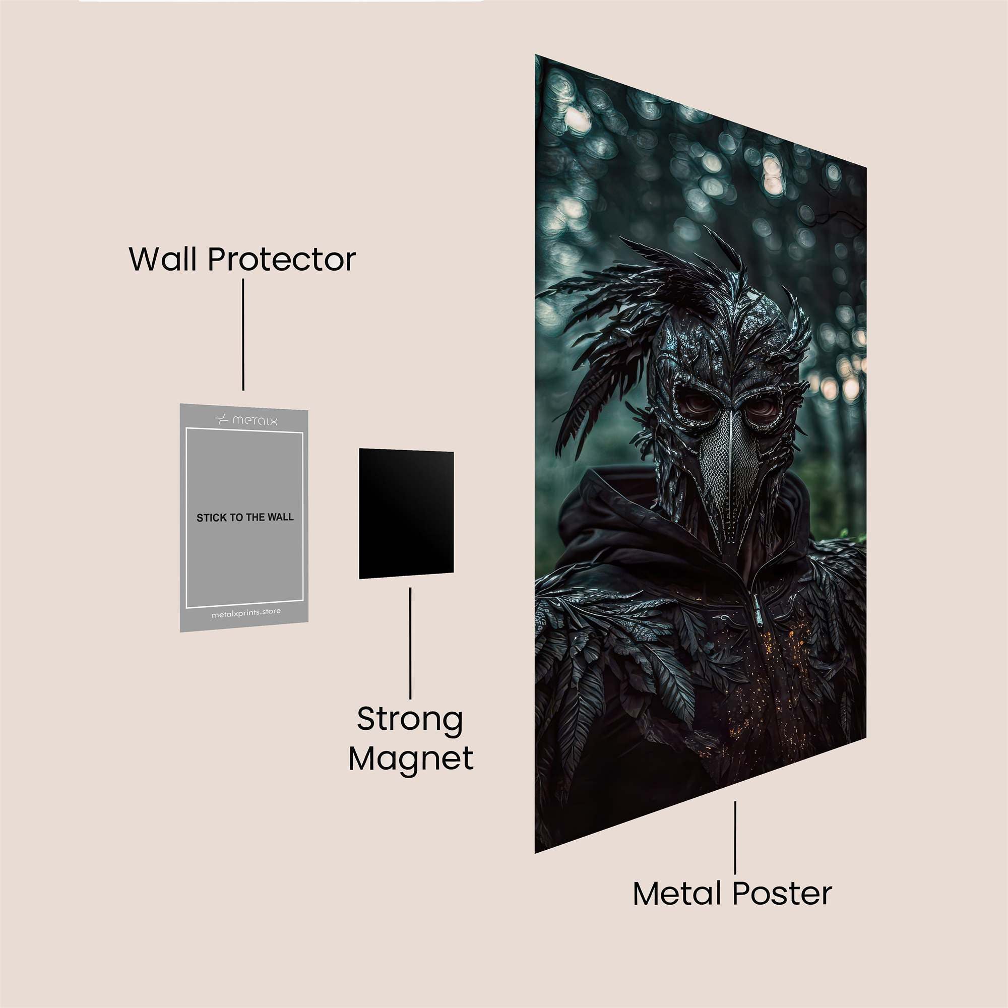 Crow Enigma Safe Wall Magnetic / M