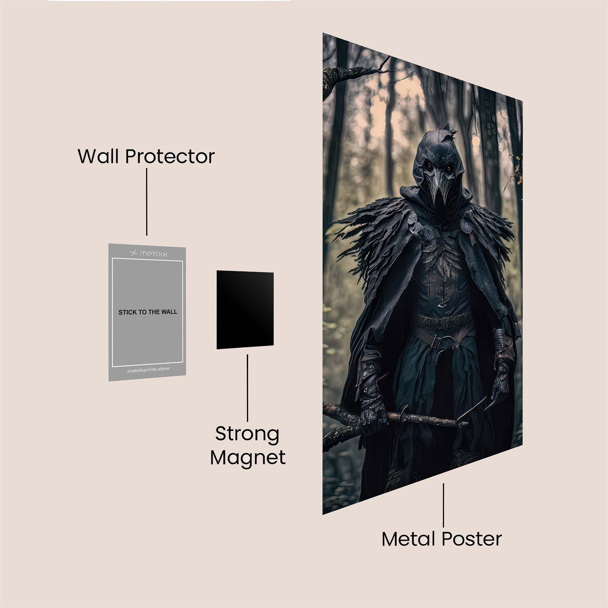 Raven Enigma Safe Wall Magnetic / M