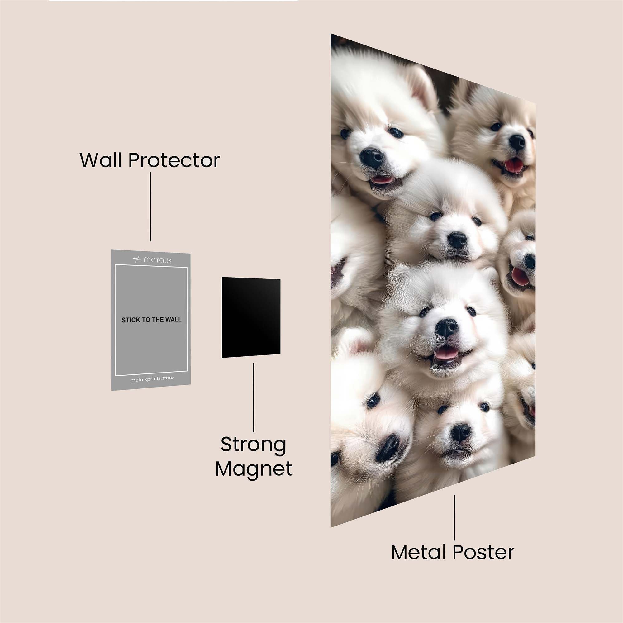 Samoyed Joy Safe Wall Magnetic / M