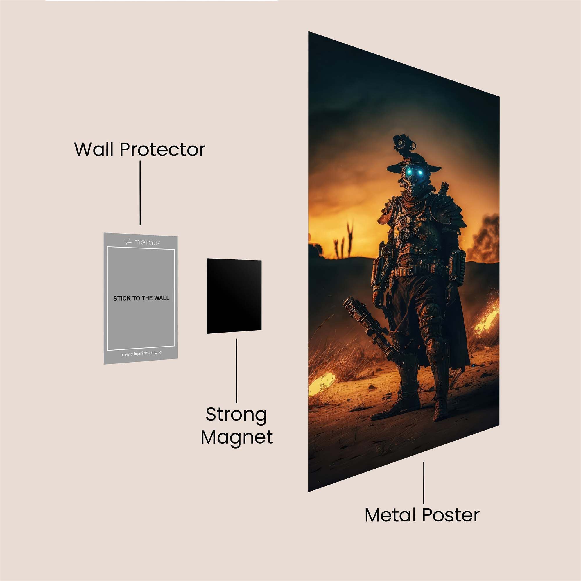 Wasteland Wanderer Safe Wall Magnetic / M