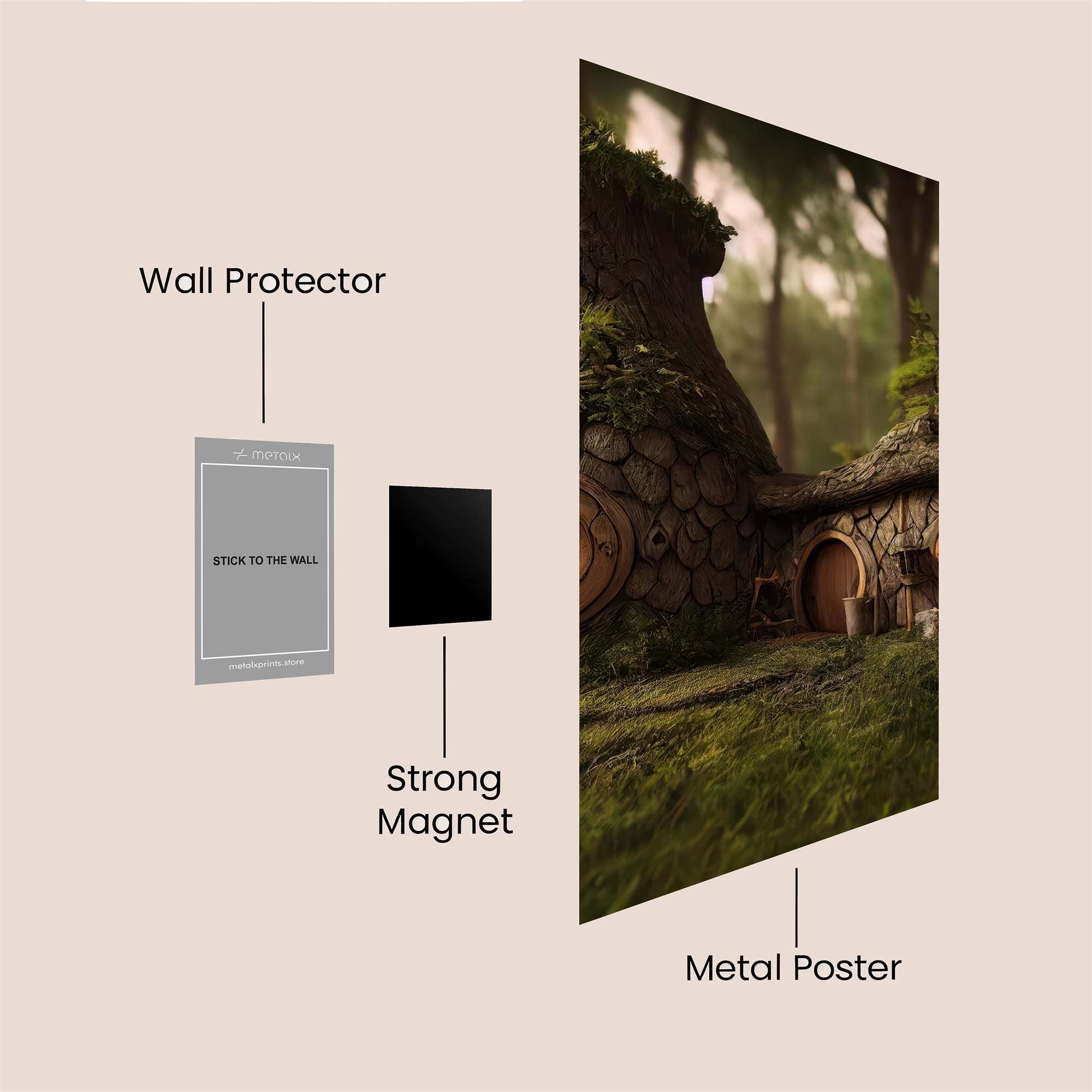 Hobbit Haven Safe Wall Magnetic / M