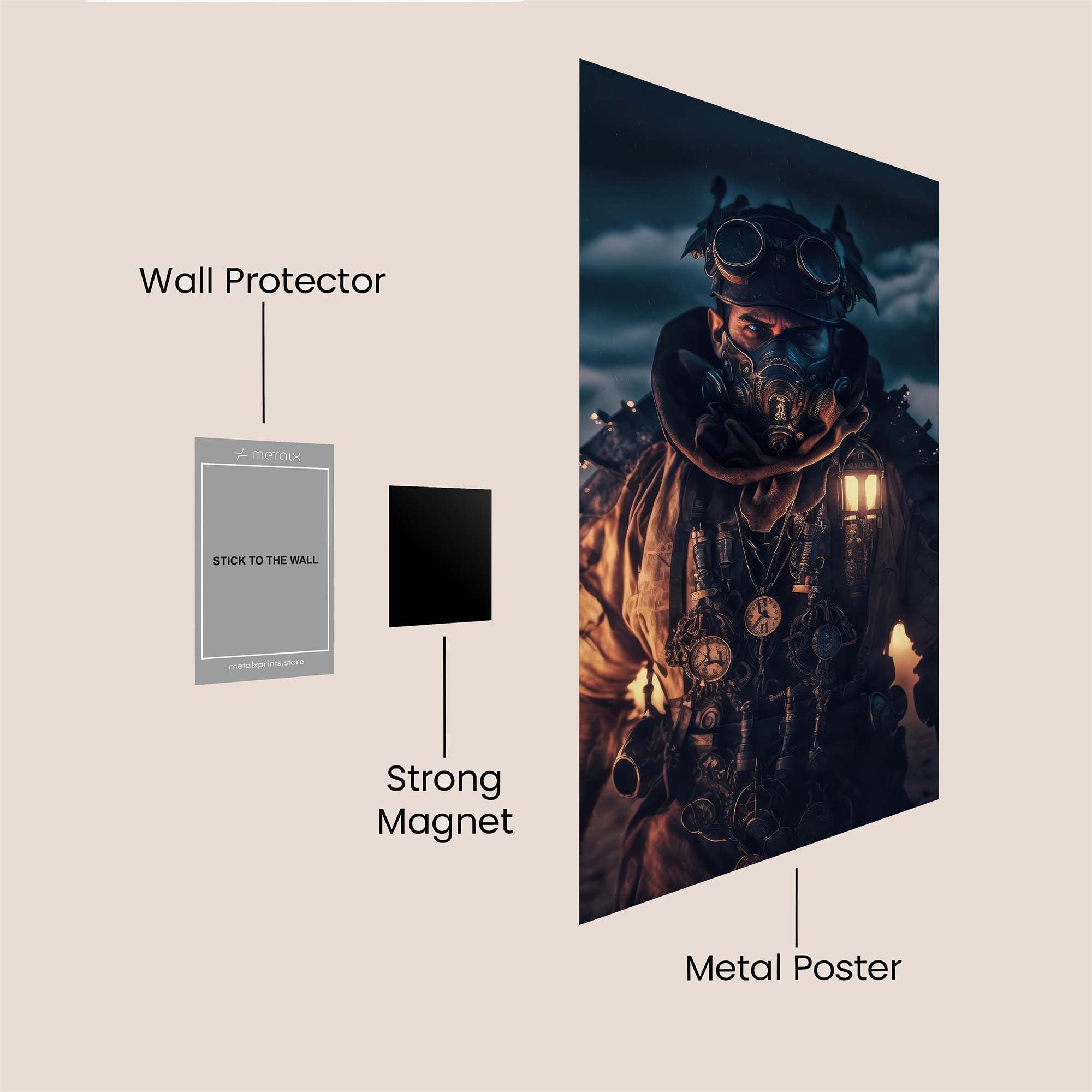 Wasteland Wanderer Safe Wall Magnetic / M