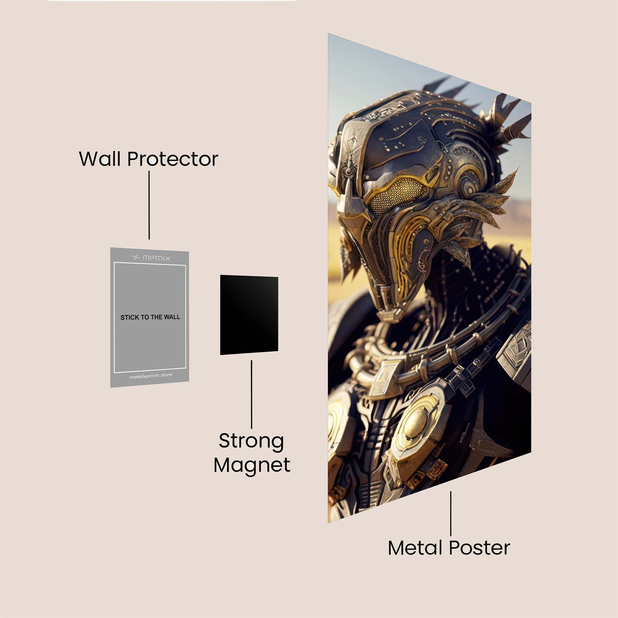 Nebula Warrior Safe Wall Magnetic / M