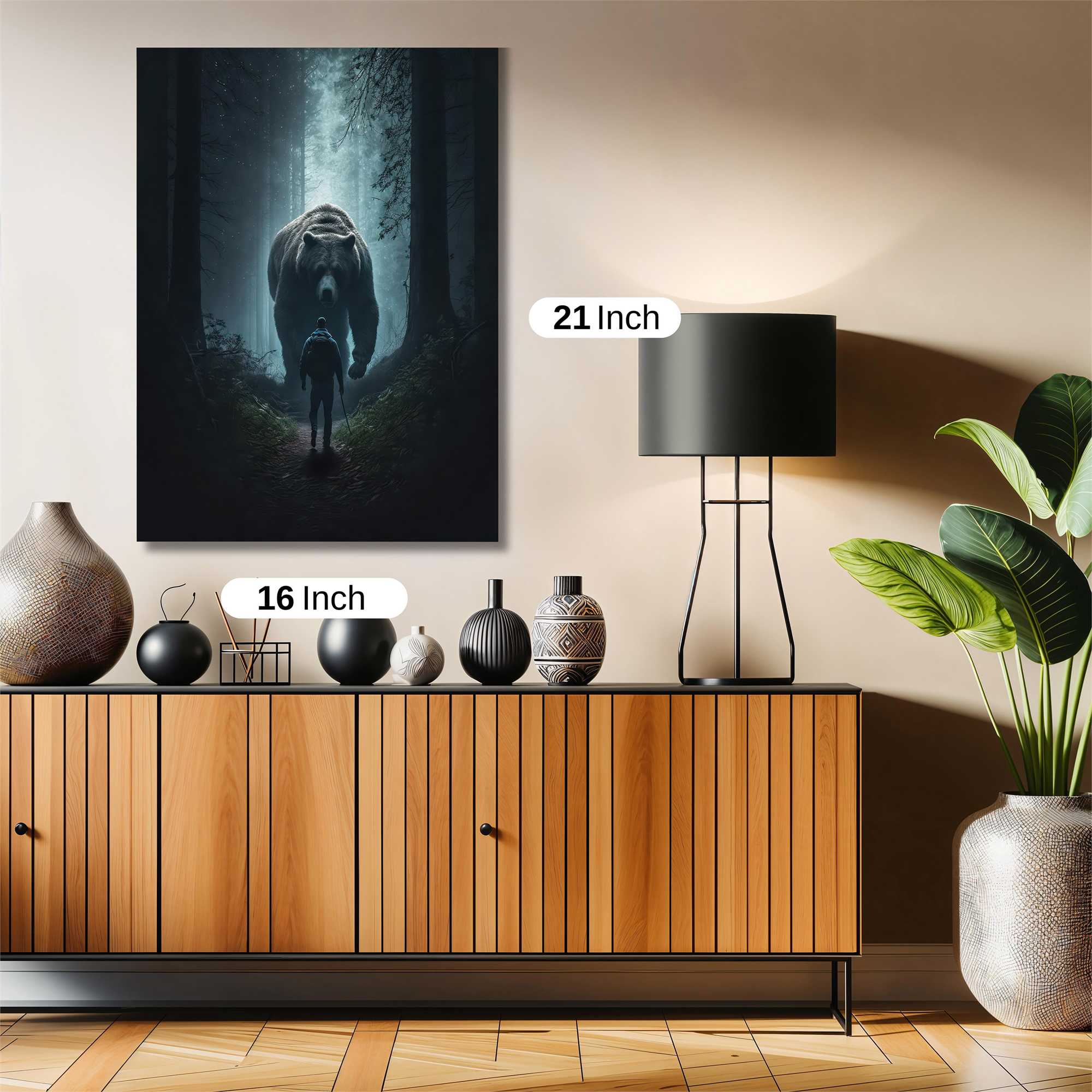 Bear Menace Safe Wall Magnetic / M
