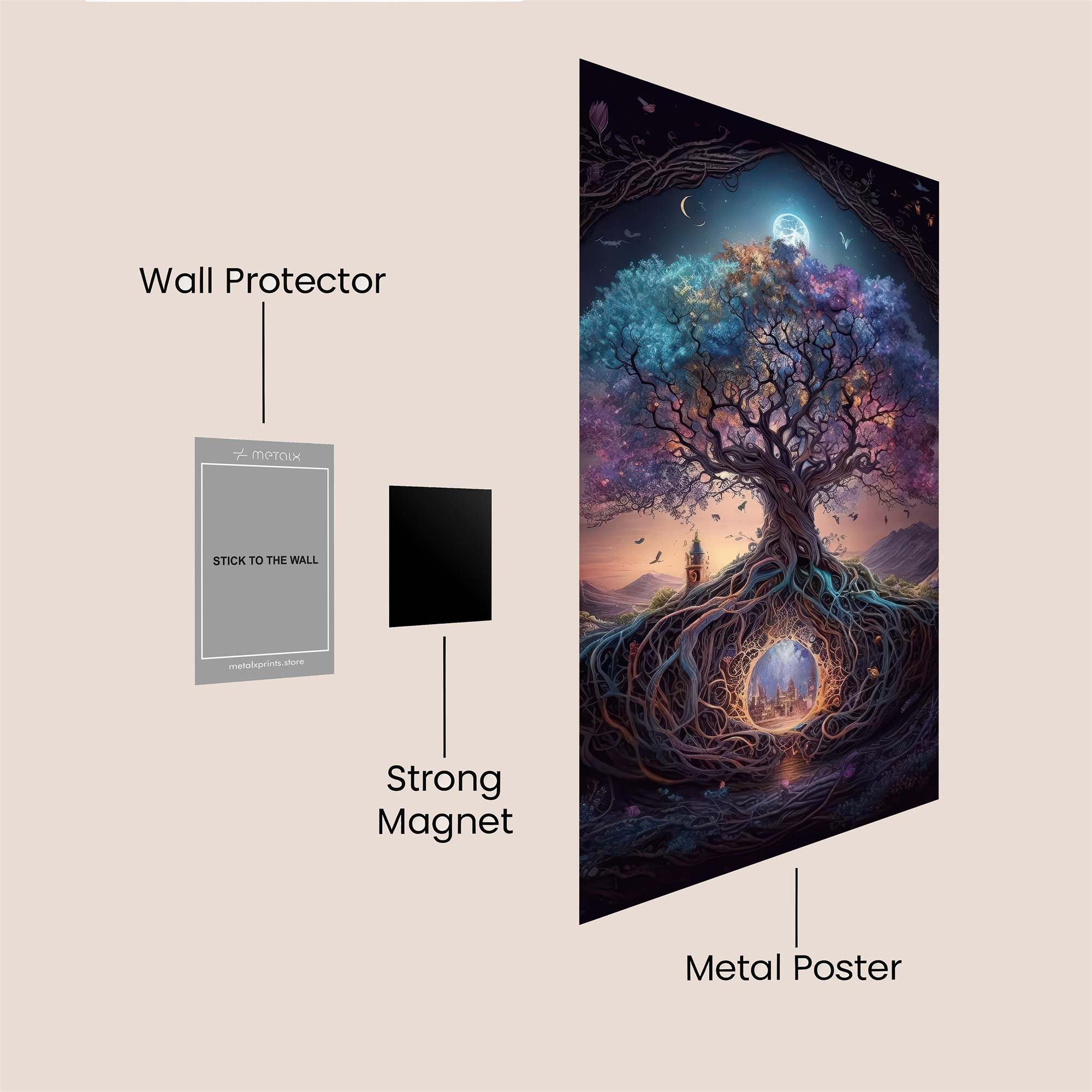 Tree Dreamscape Safe Wall Magnetic / M