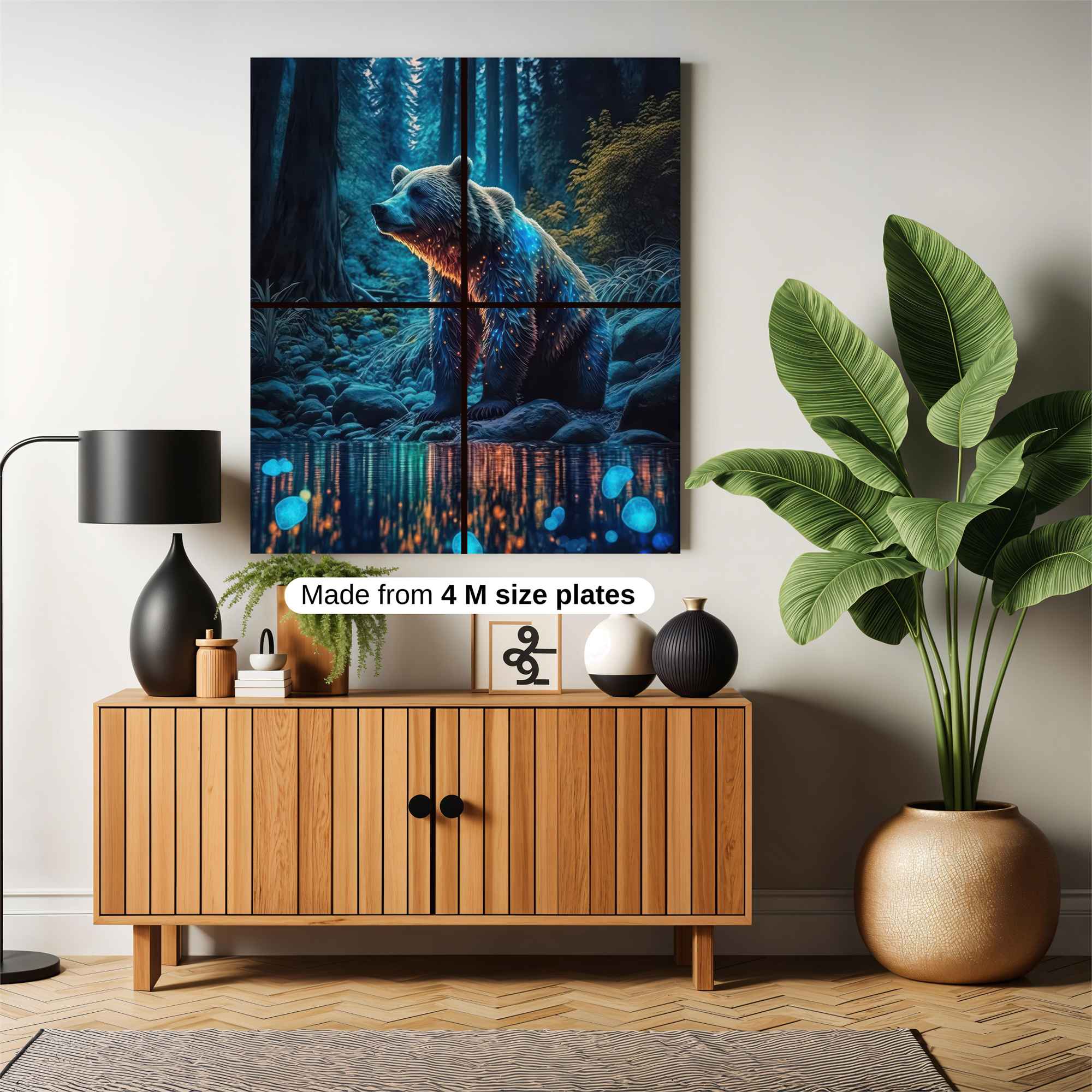 Moonlit Bear Safe Wall Magnetic / M