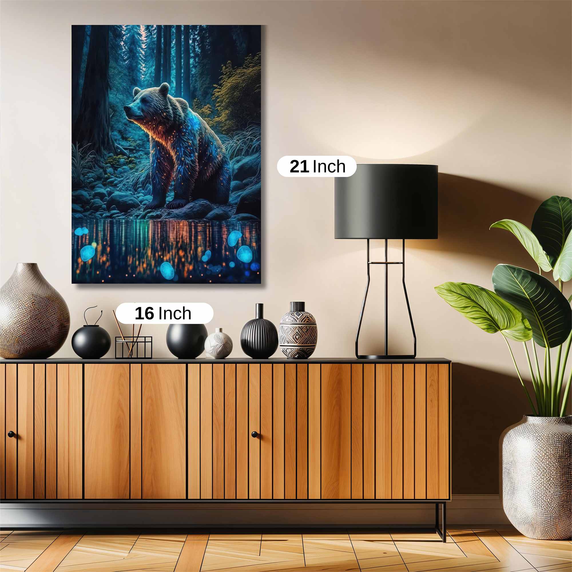 Moonlit Bear Safe Wall Magnetic / M