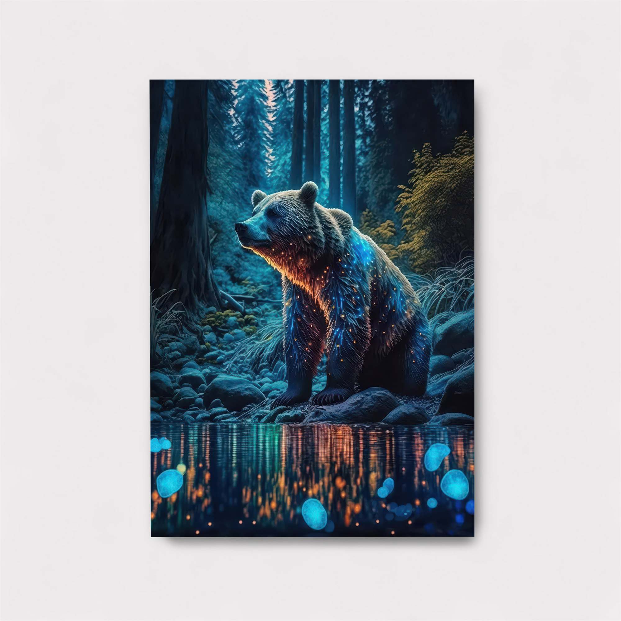 Moonlit Bear Safe Wall Magnetic / M