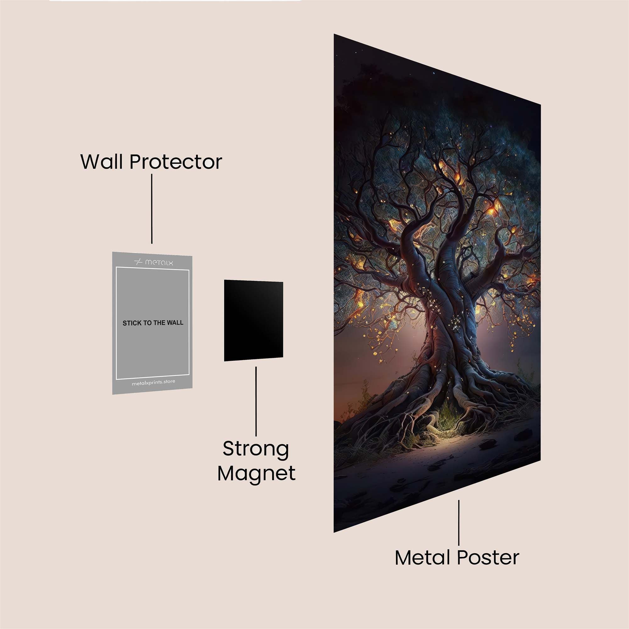Luminous Enigma Safe Wall Magnetic / M