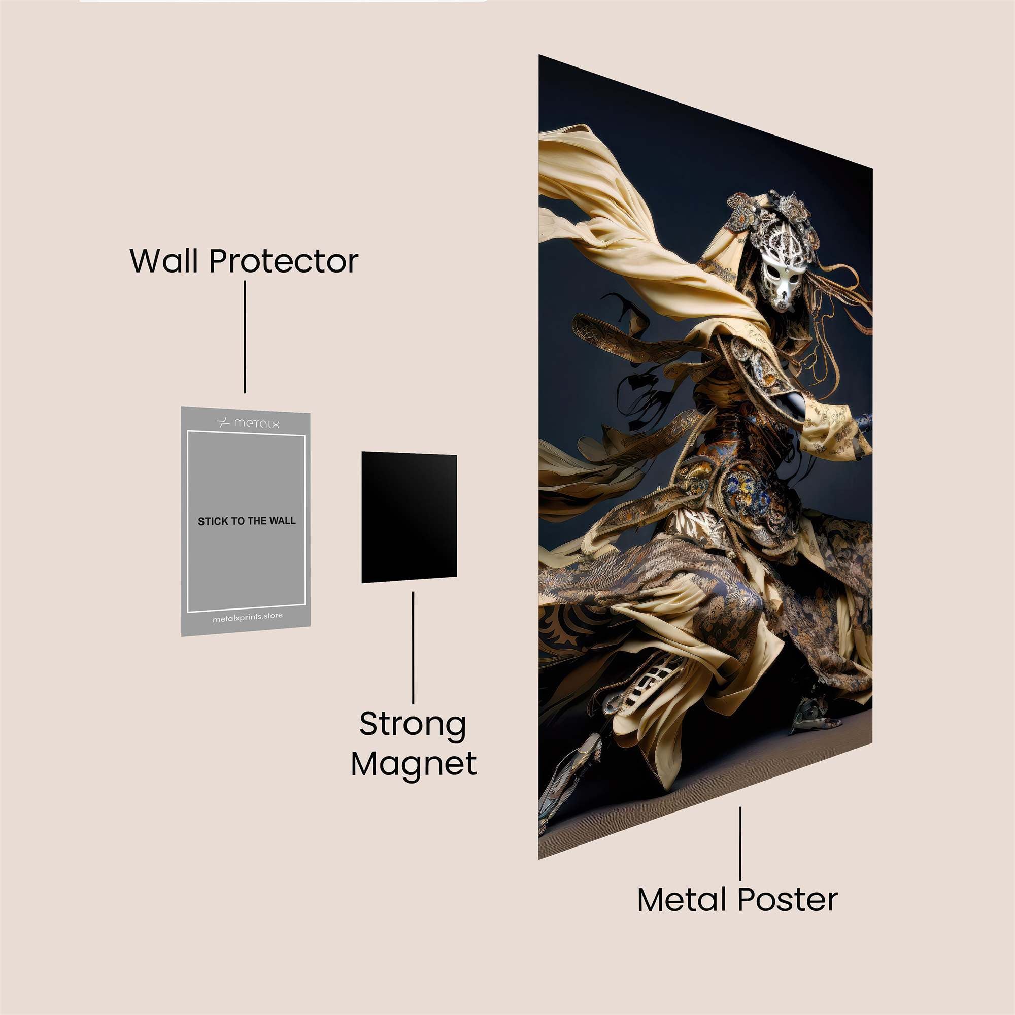 Dancer Whirlwind Safe Wall Magnetic / M