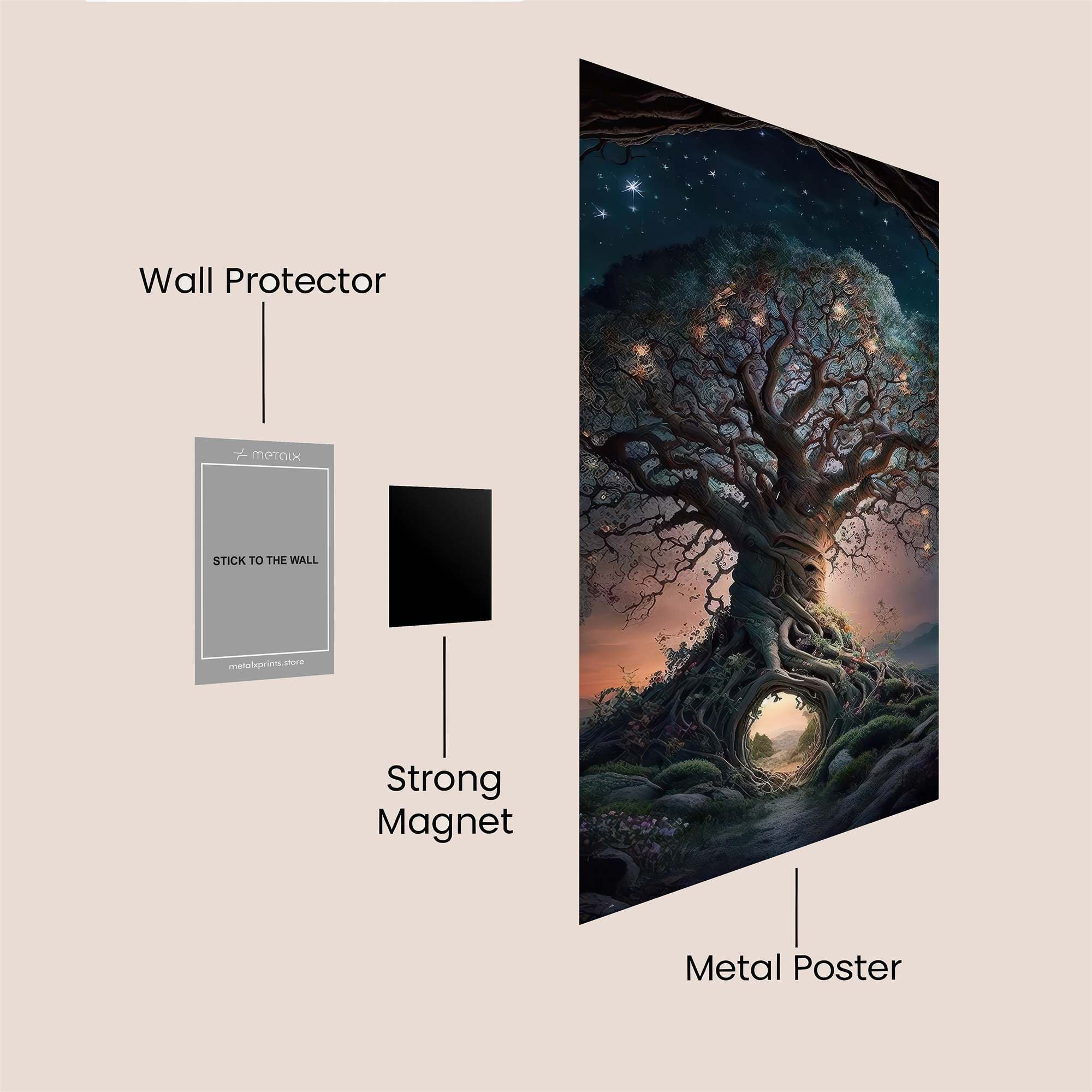 Yggdrasil Enchanting Safe Wall Magnetic / M