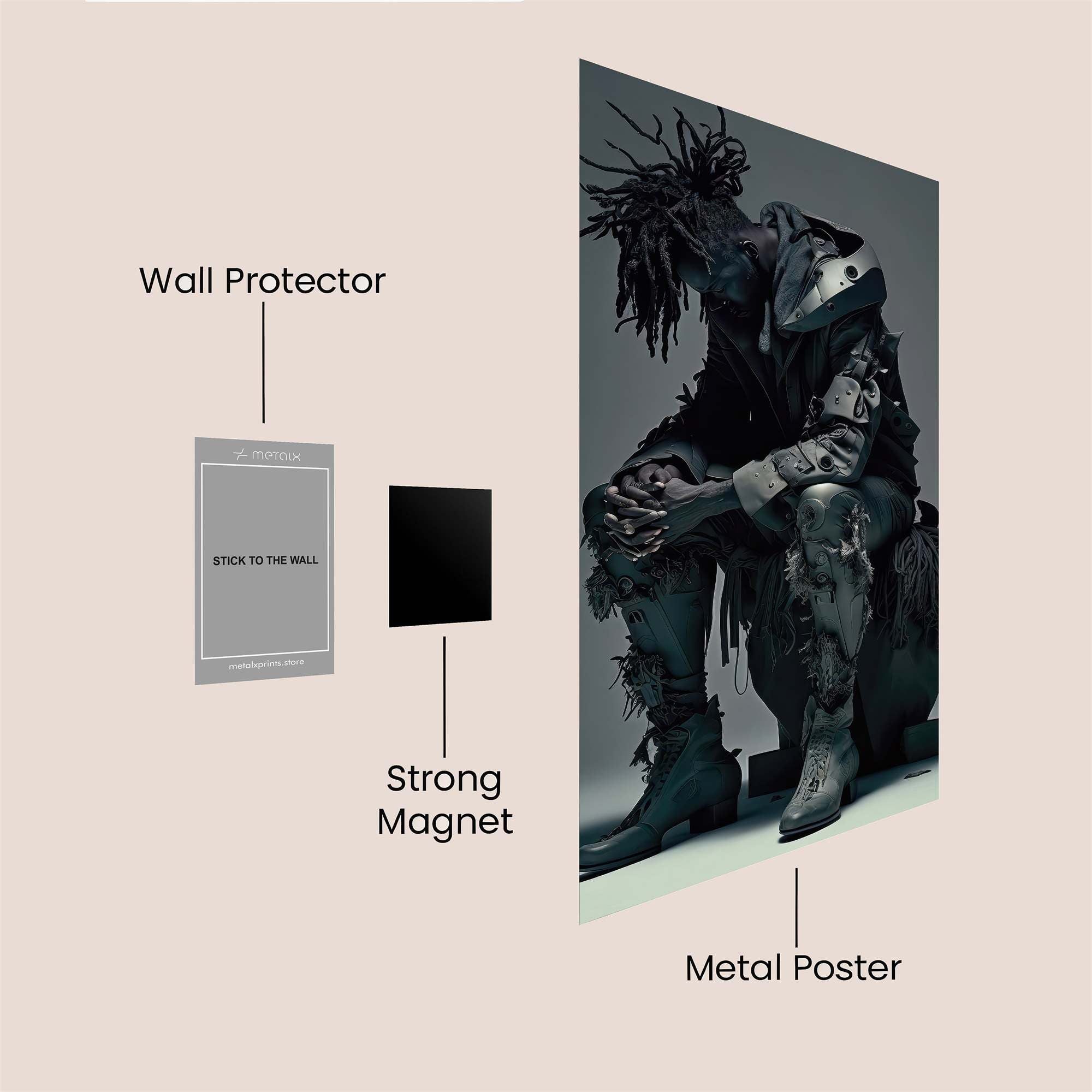 Cyber Despair Safe Wall Magnetic / M